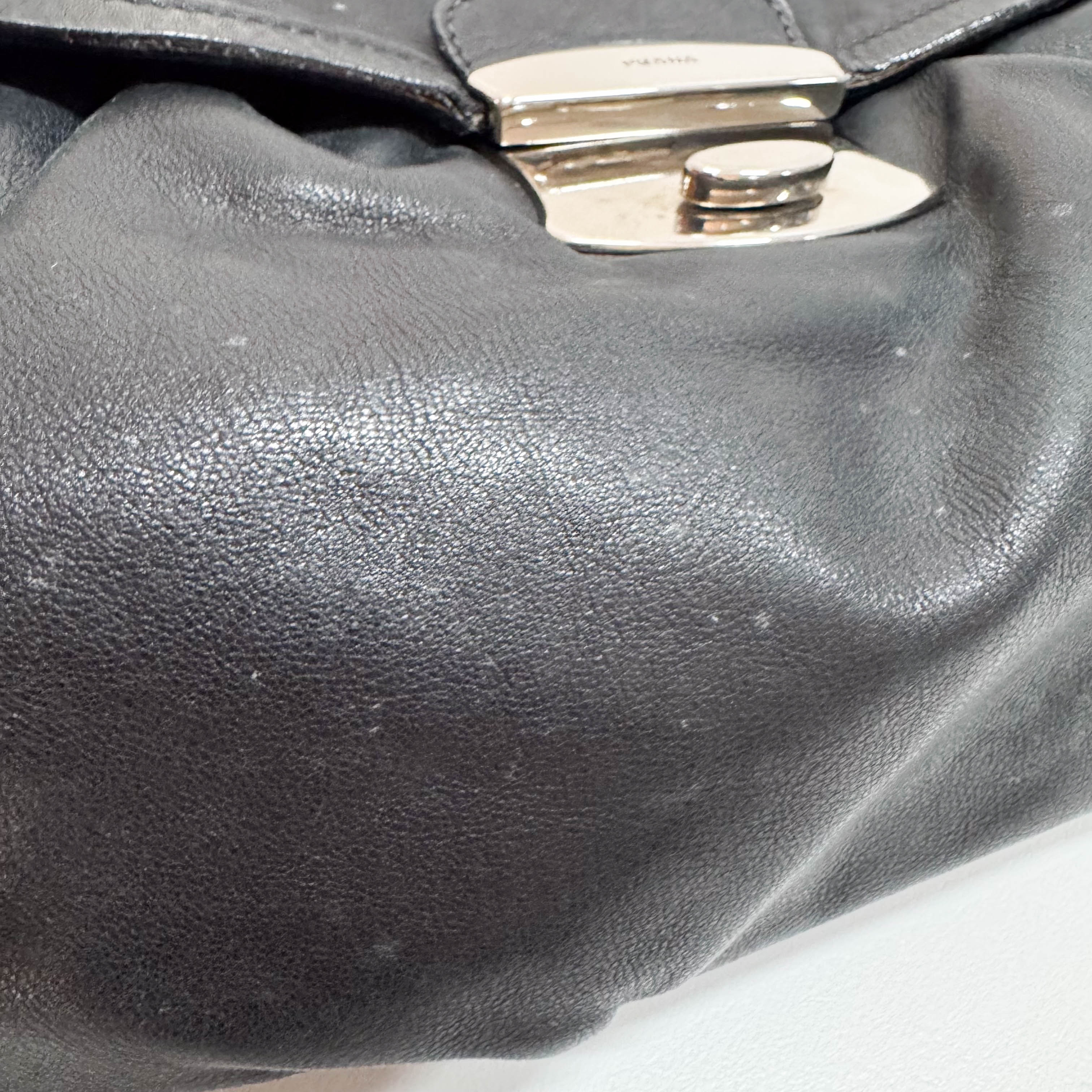Black Leather Shoulder Bag