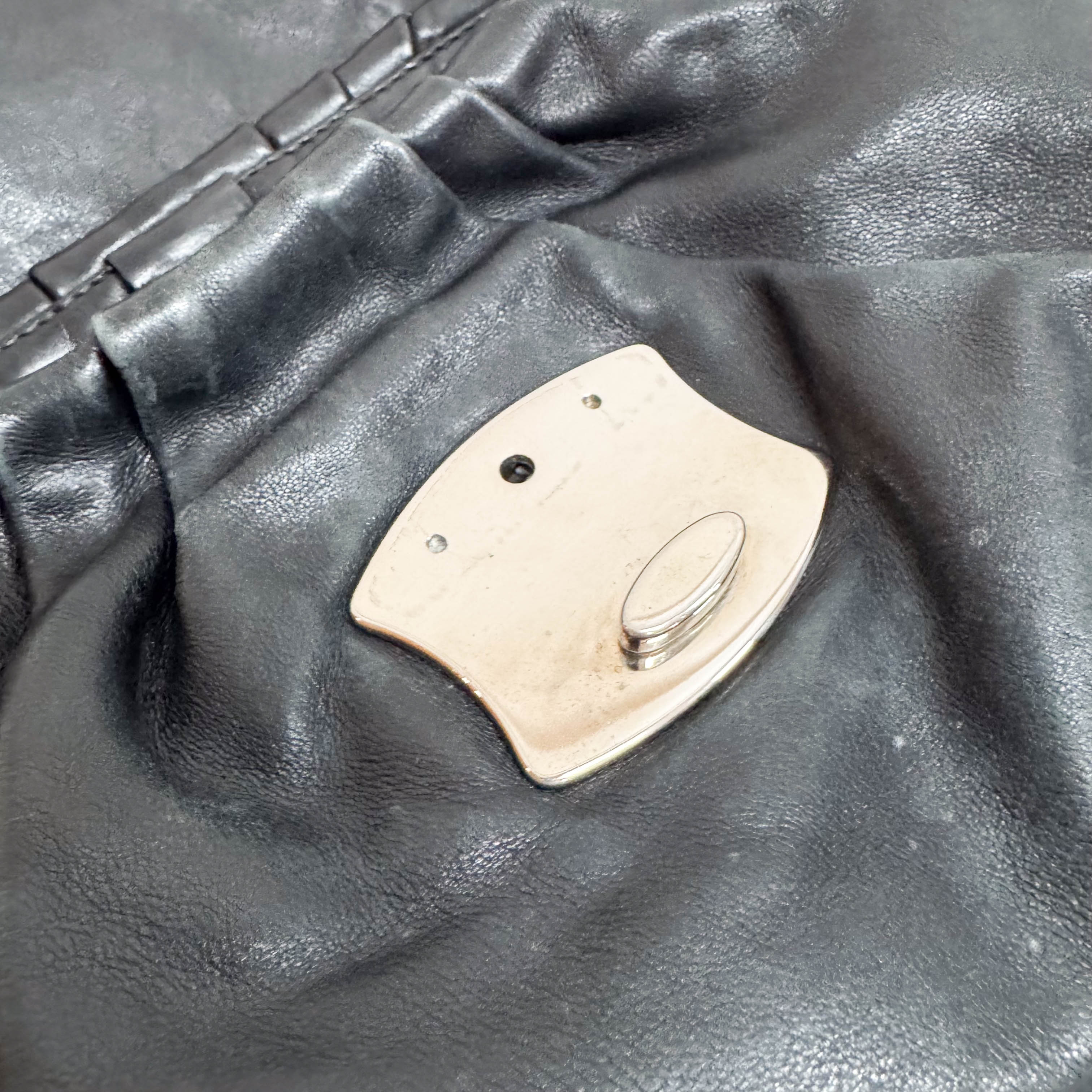 Black Leather Shoulder Bag