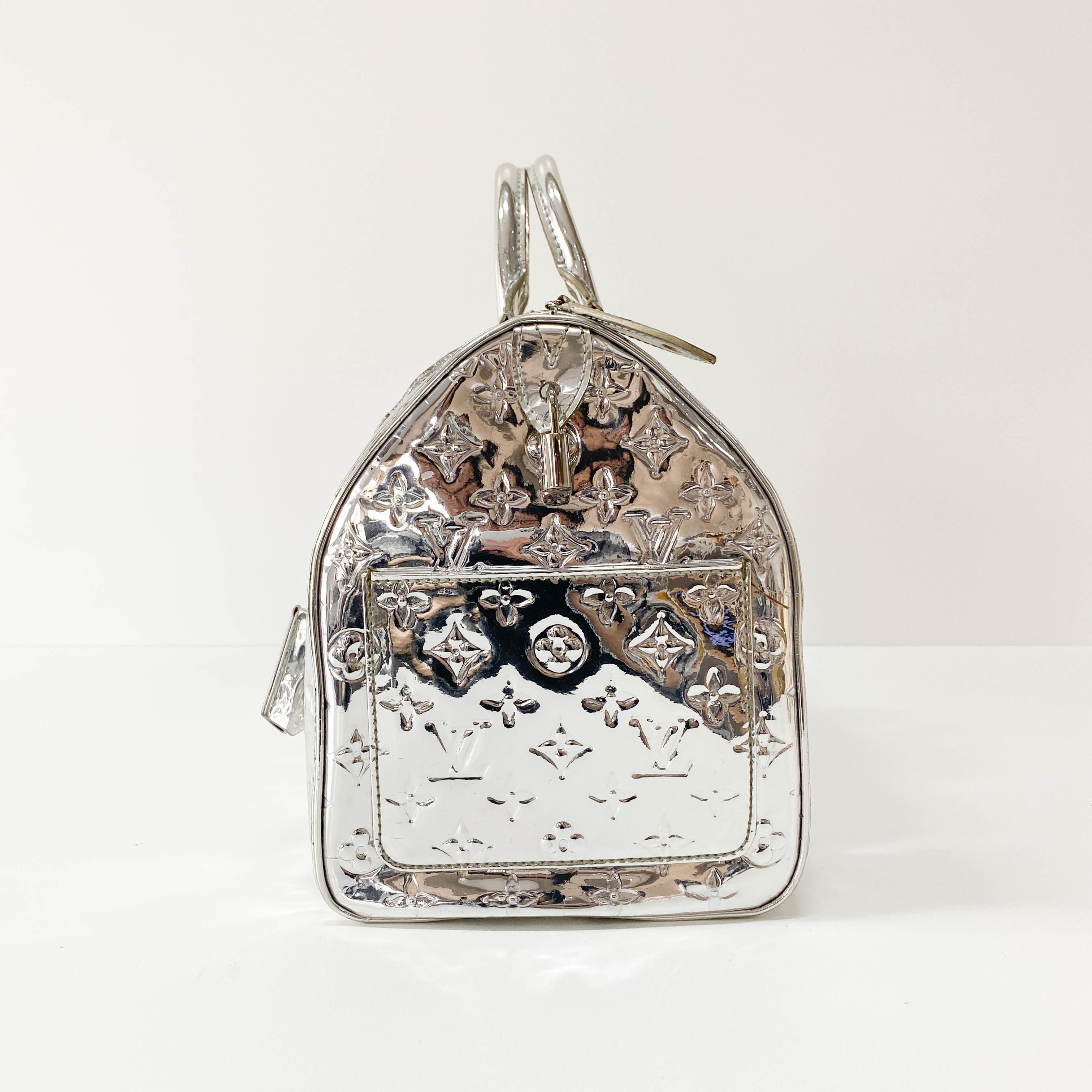 Louis Vuitton Silver Monogram Mirror Speedy