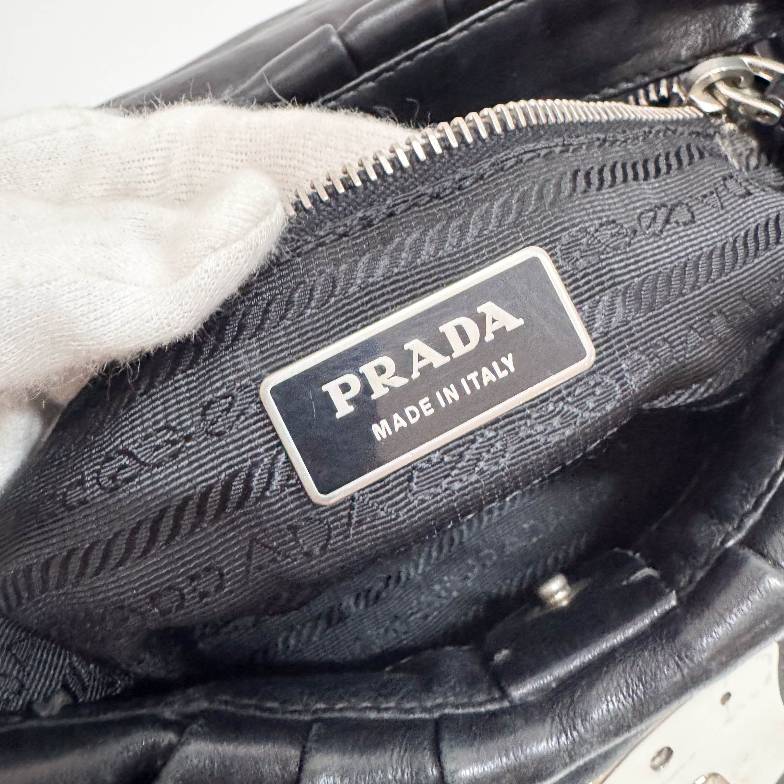 Black Leather Shoulder Bag