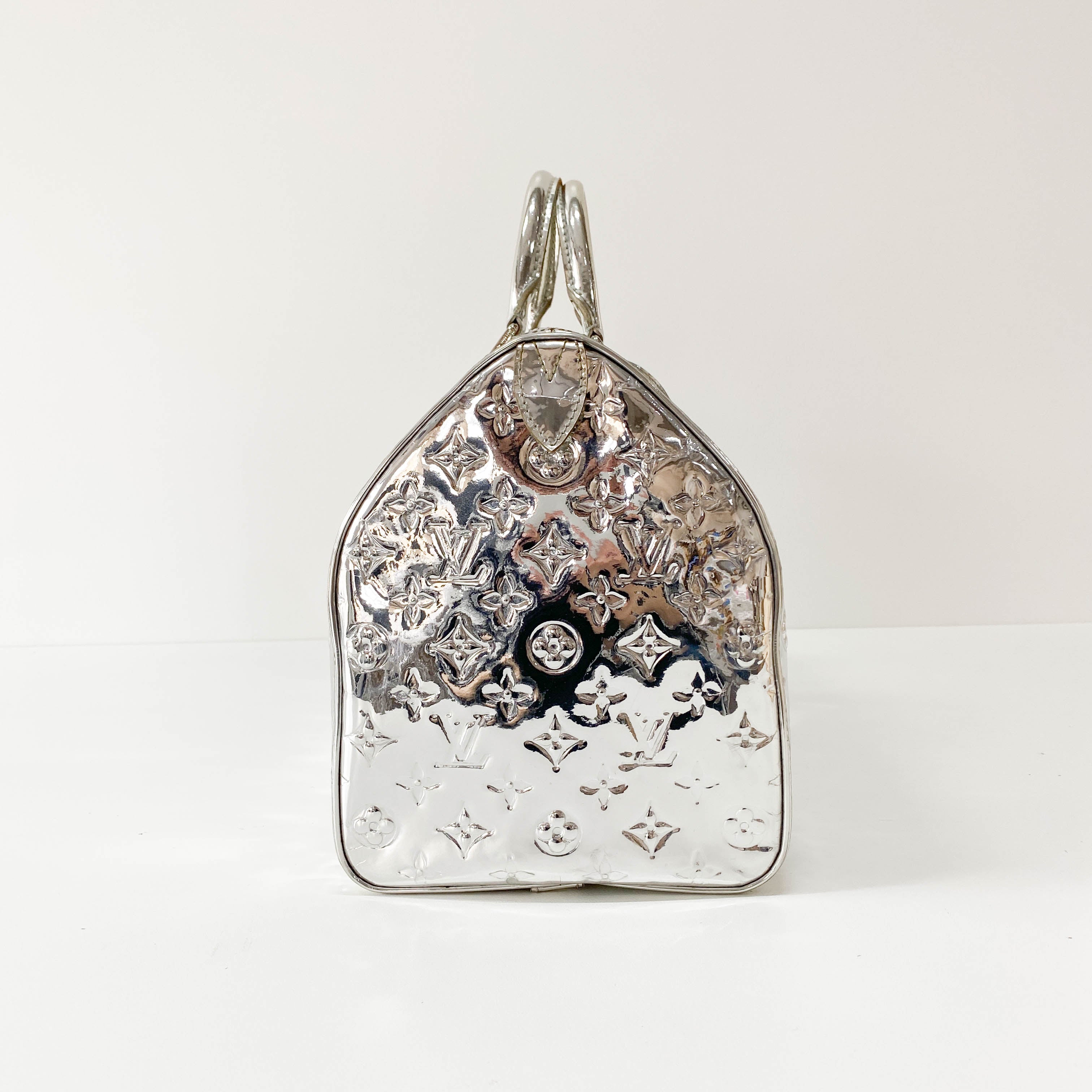 Louis Vuitton Silver Monogram Mirror Speedy