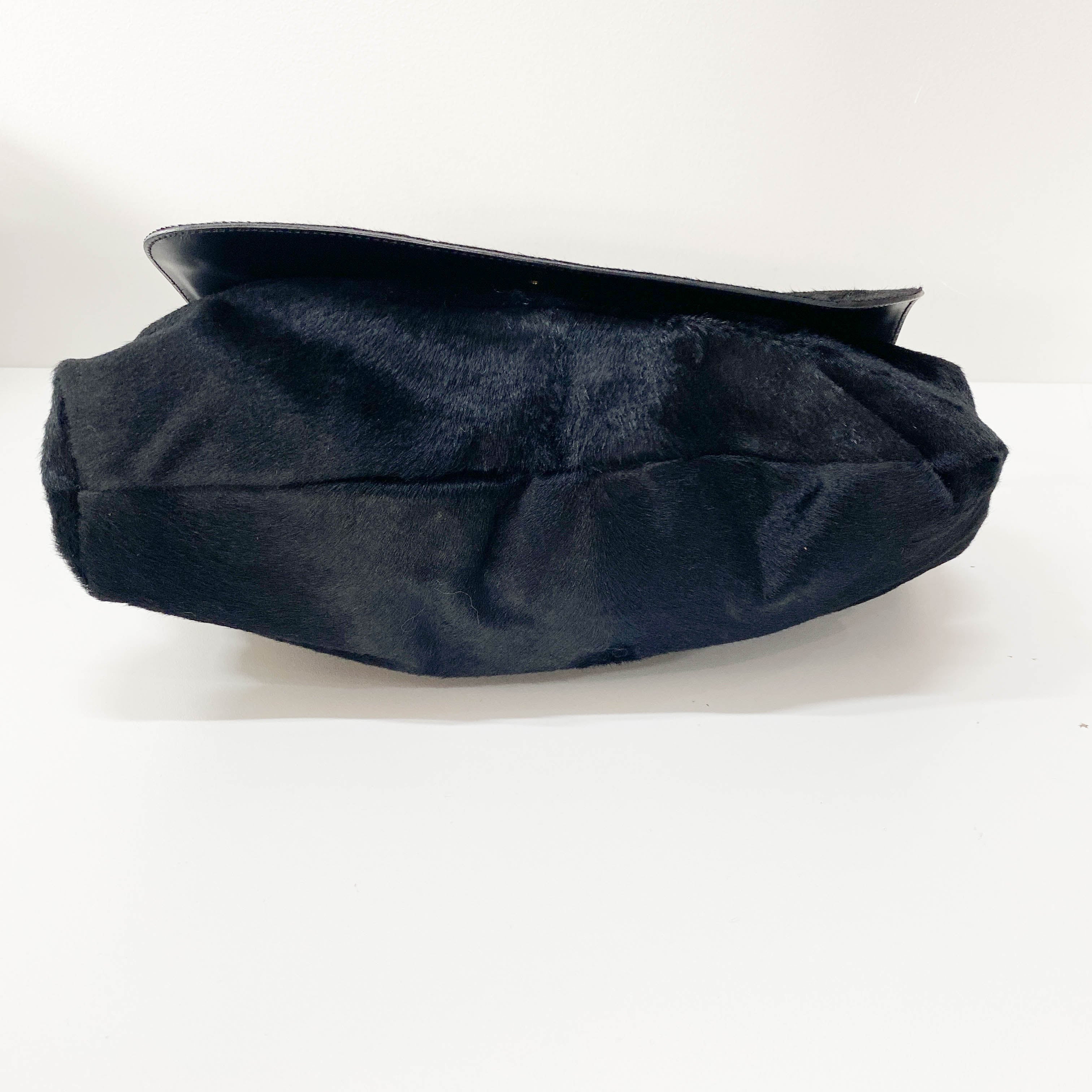 Tom Ford Black Pony Hair Shoulder Bag