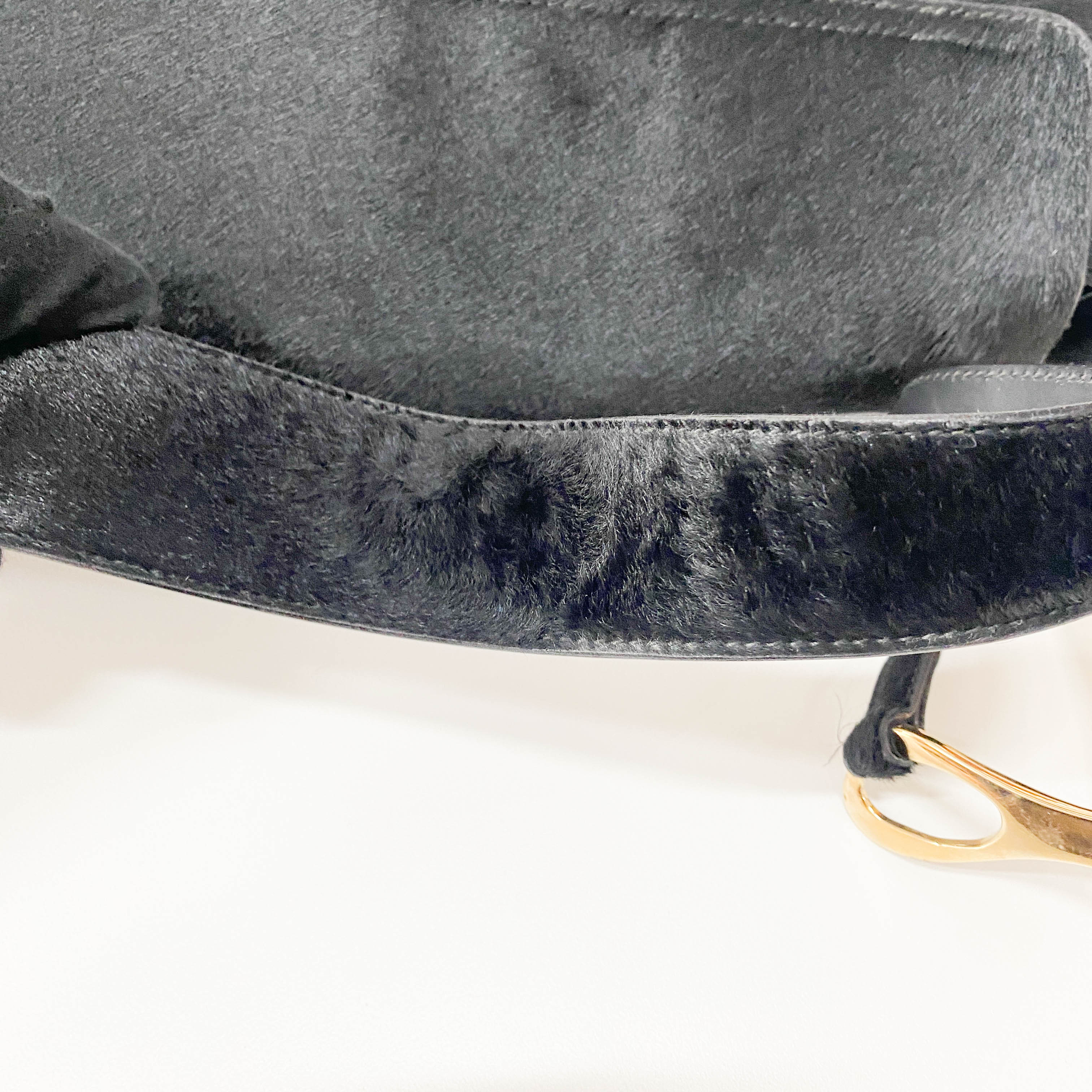 Tom Ford Black Pony Hair Shoulder Bag