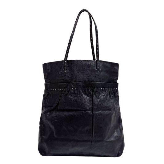 Black Leather Shoulder Bag