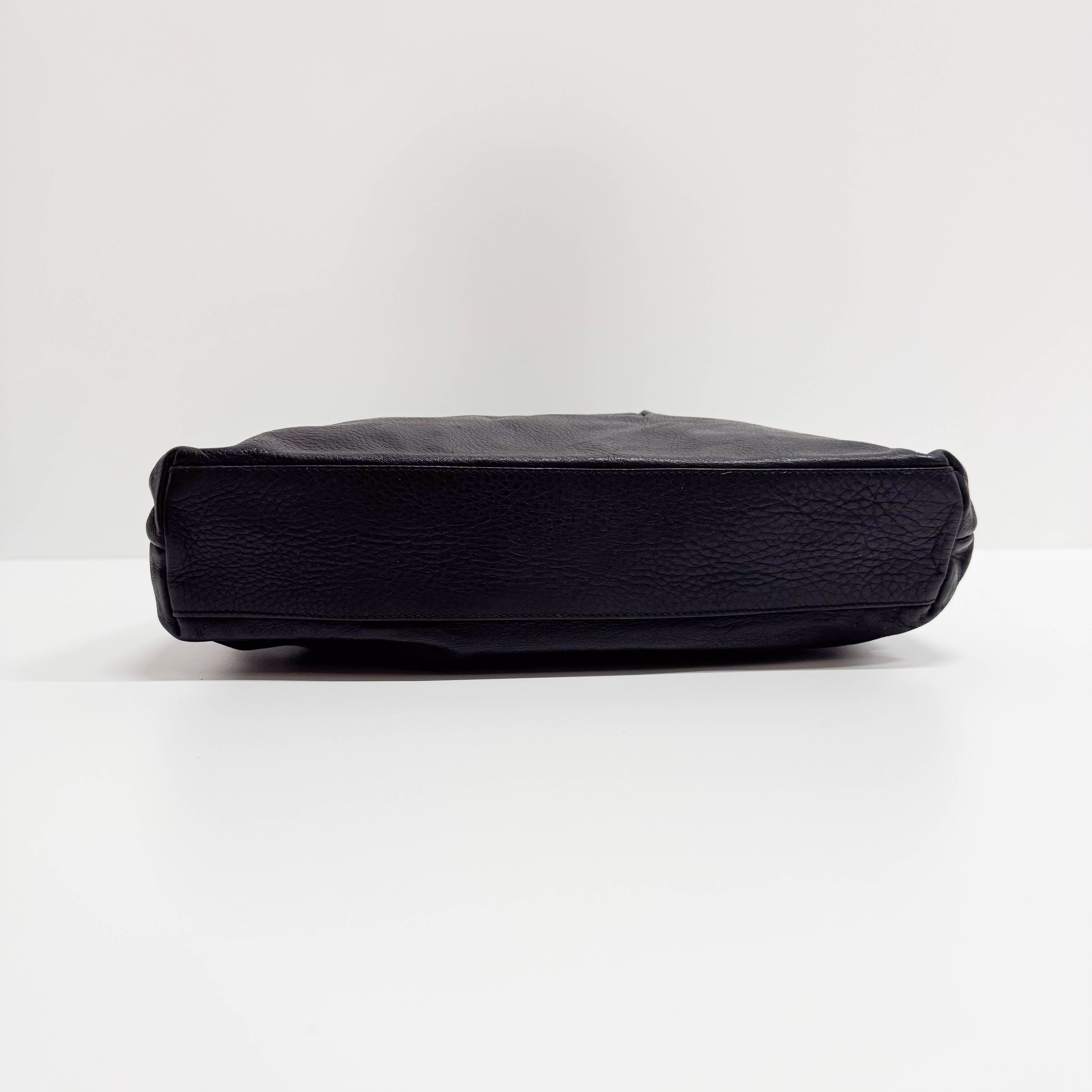 Black Leather Shoulder Bag