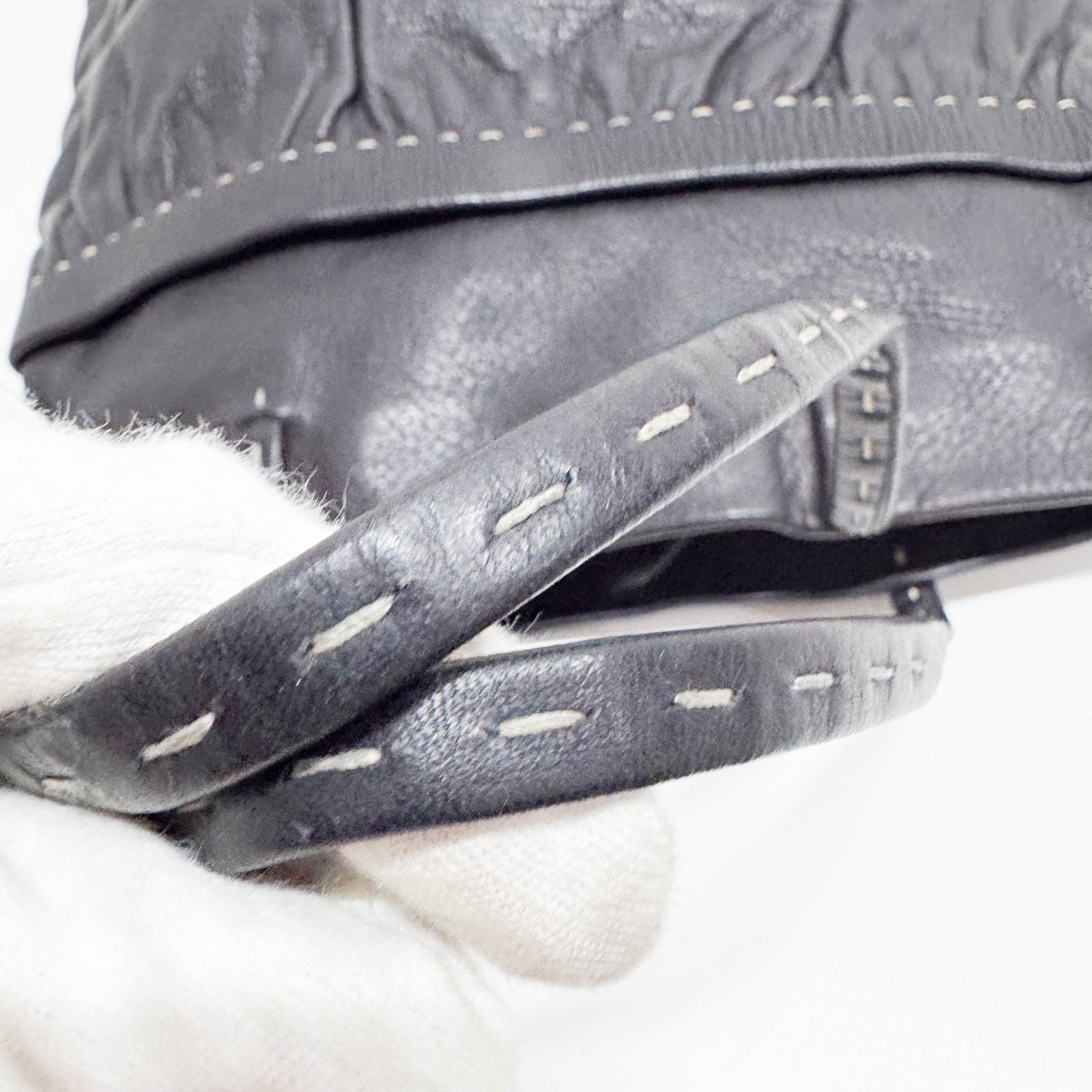 Black Leather Shoulder Bag