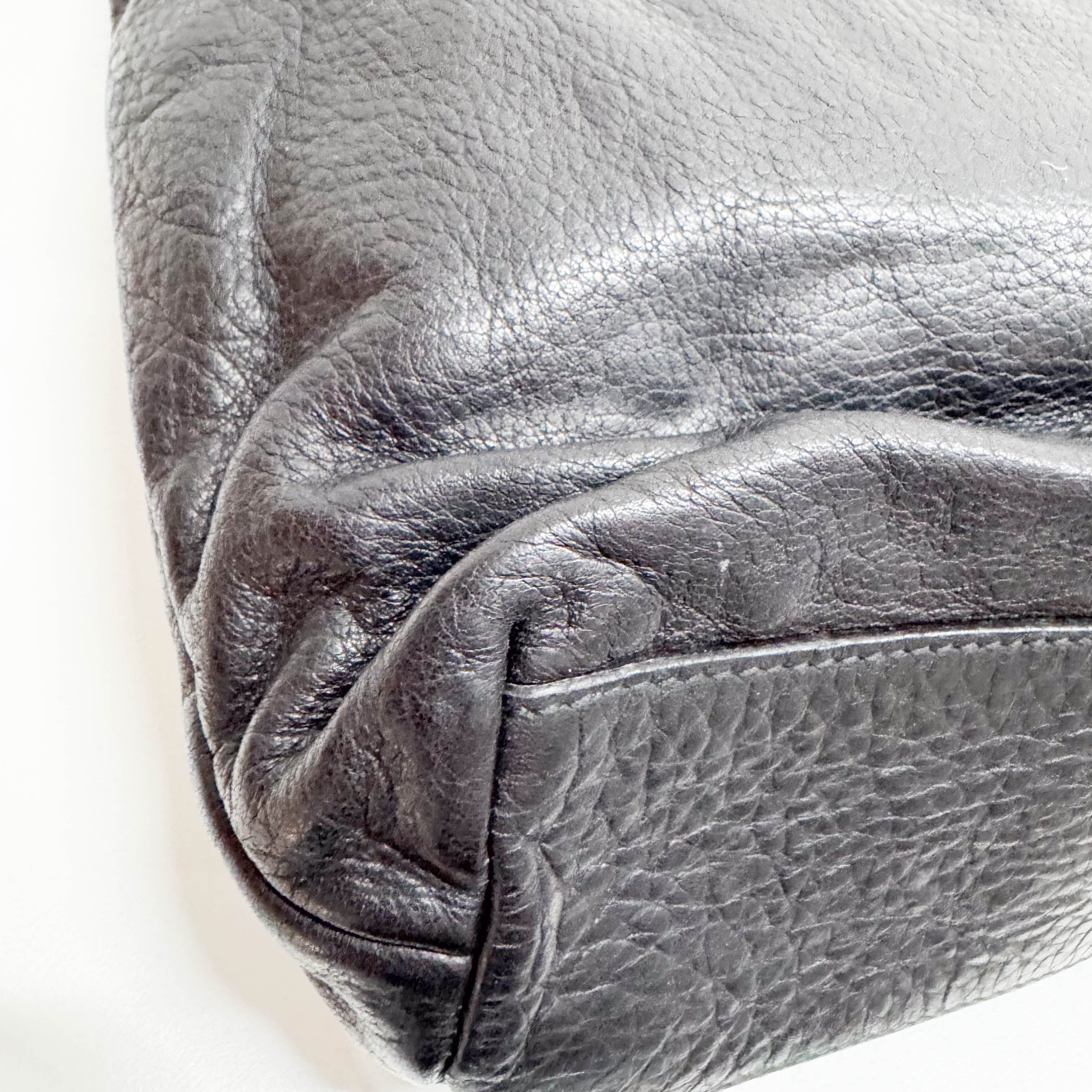 Black Leather Shoulder Bag