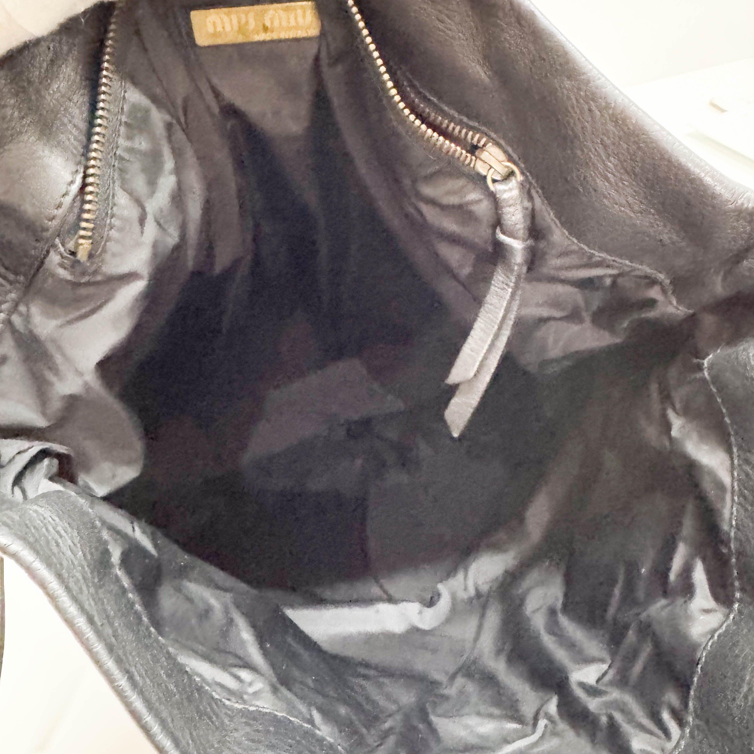 Black Leather Shoulder Bag
