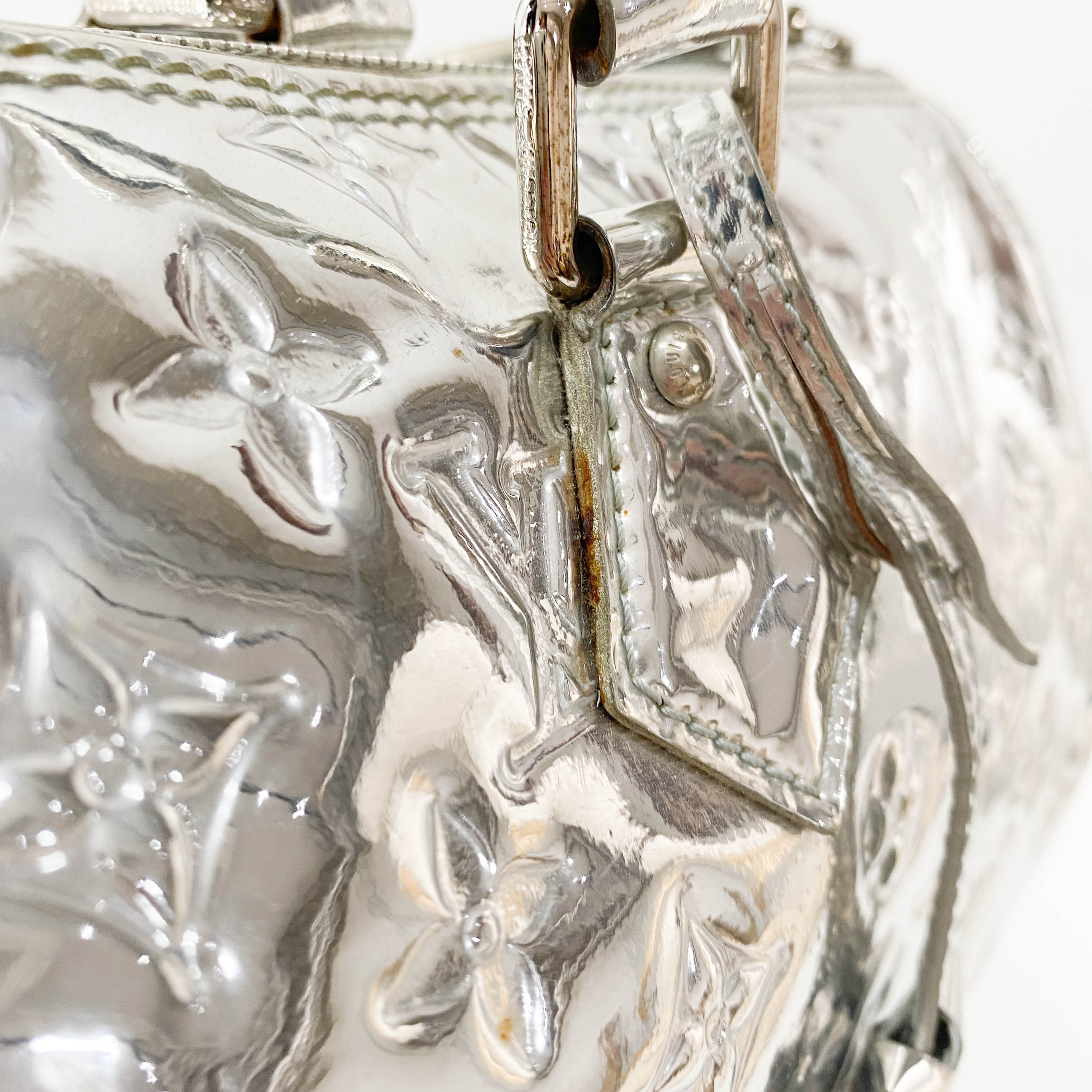 Louis Vuitton Silver Monogram Mirror Speedy