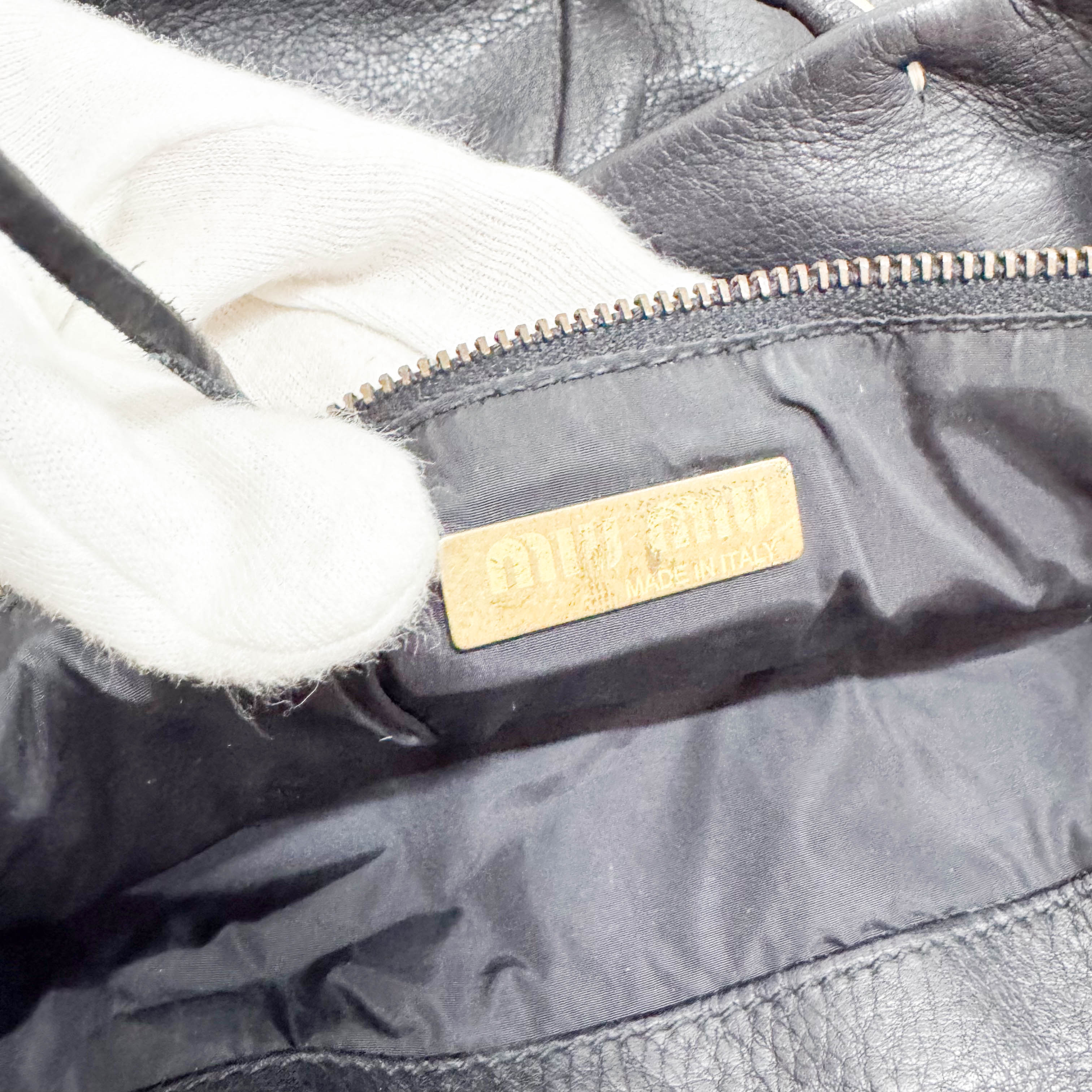 Black Leather Shoulder Bag