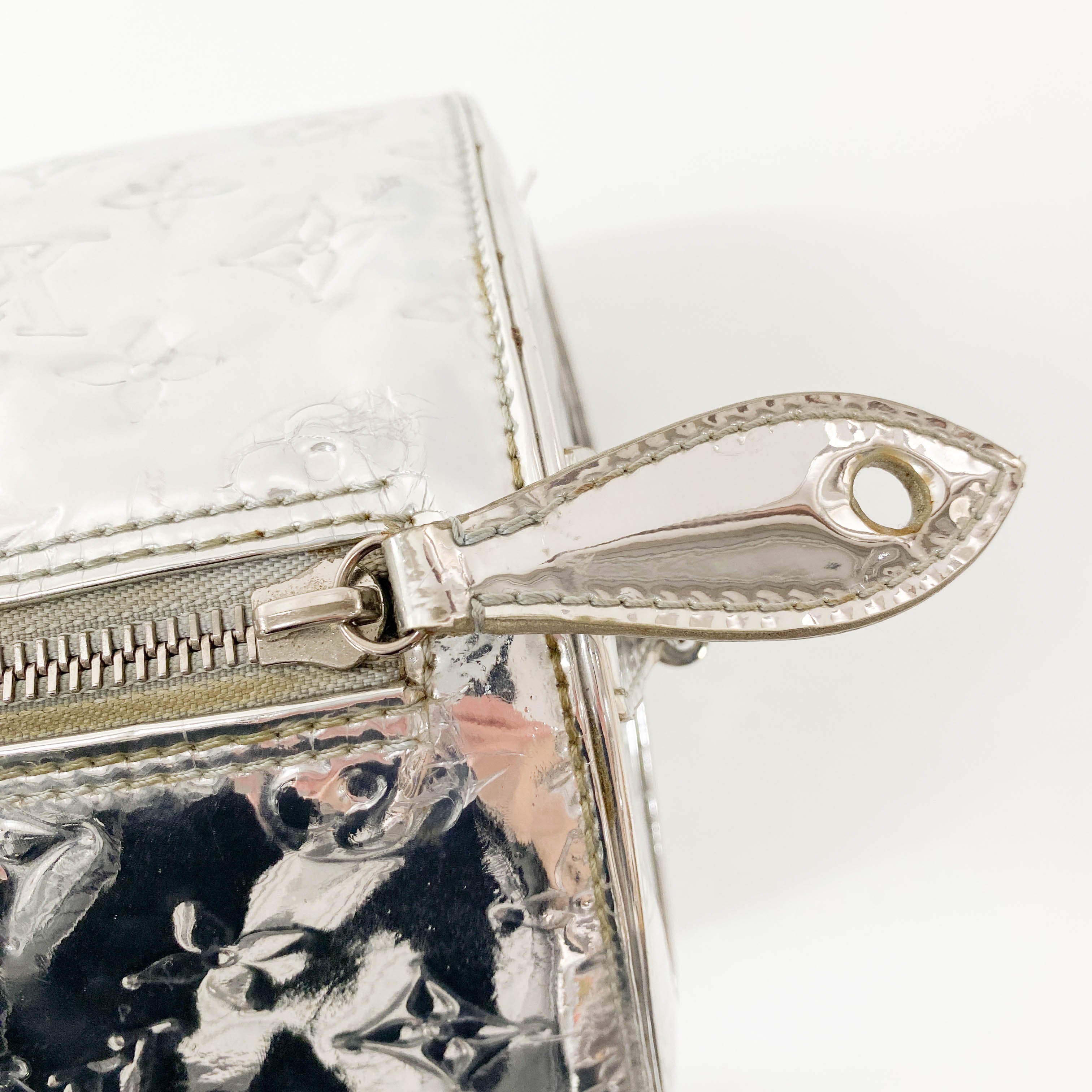 Louis Vuitton Silver Monogram Mirror Speedy