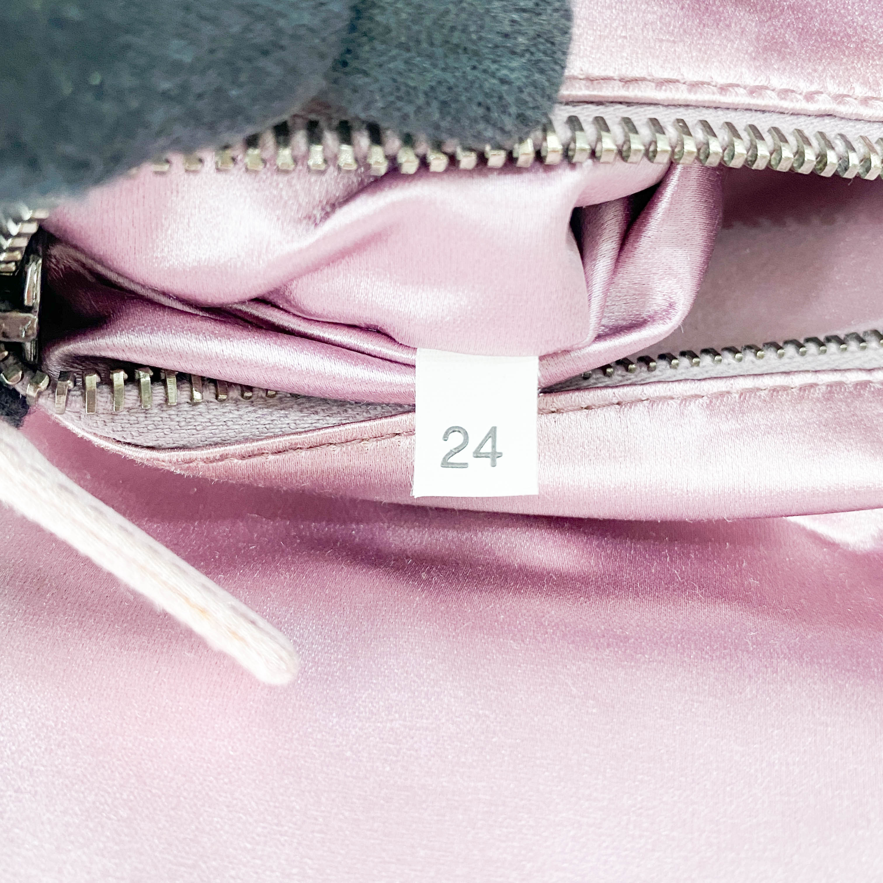 Mini Lavender Satin Shoulder Bag