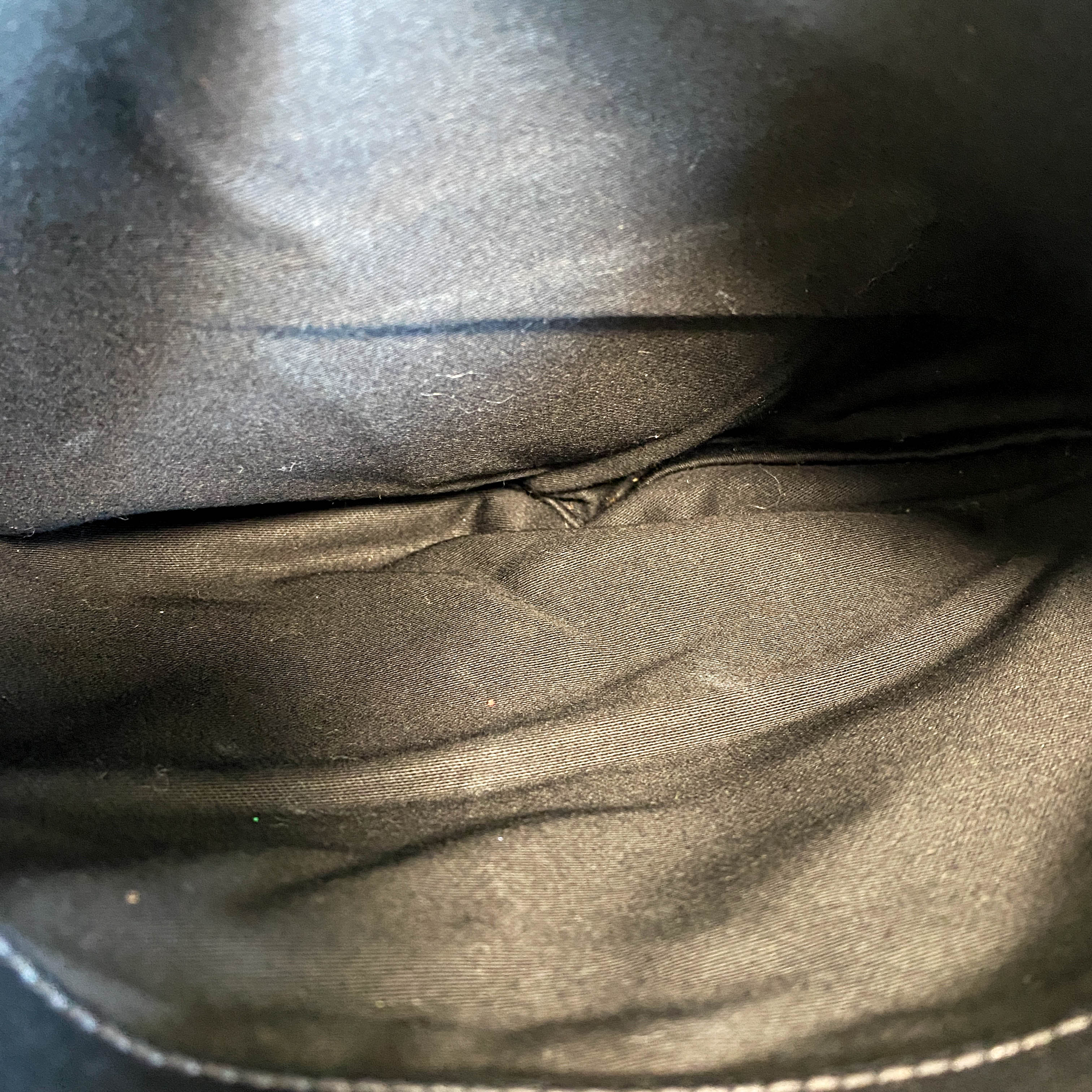 Vintage Archive Black Leather Chain Shoulder Bag