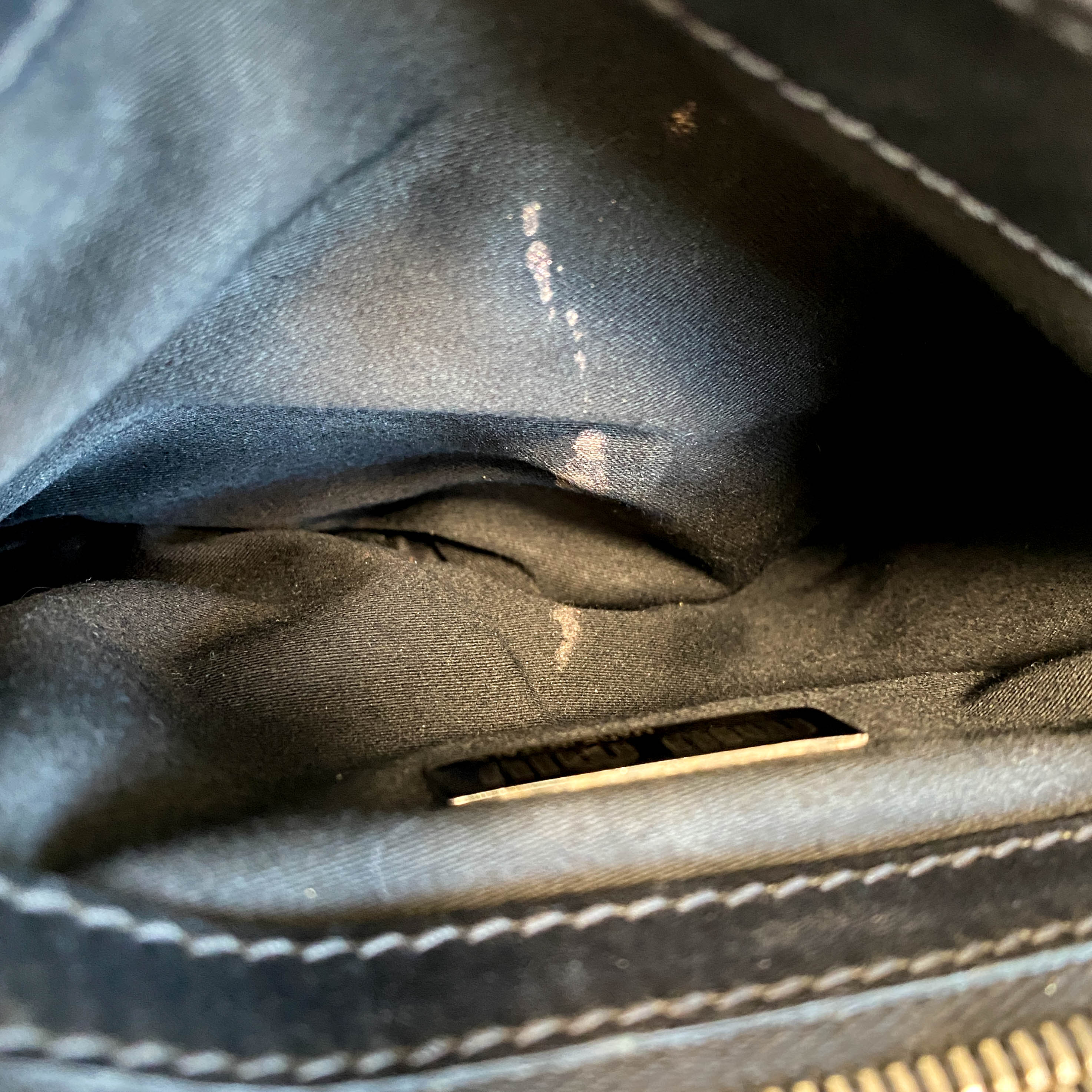 Vintage Archive Black Leather Chain Shoulder Bag