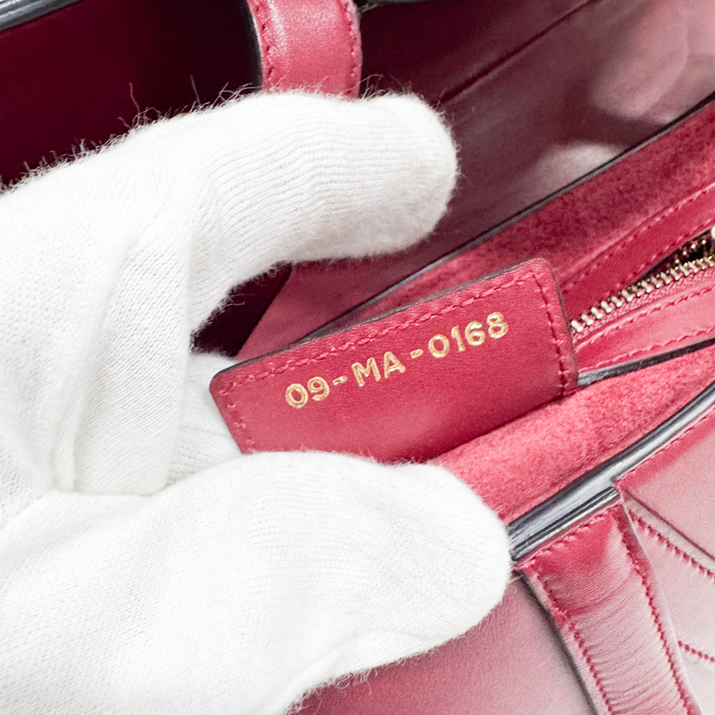 Saddle Red Leather Shoulder Bag