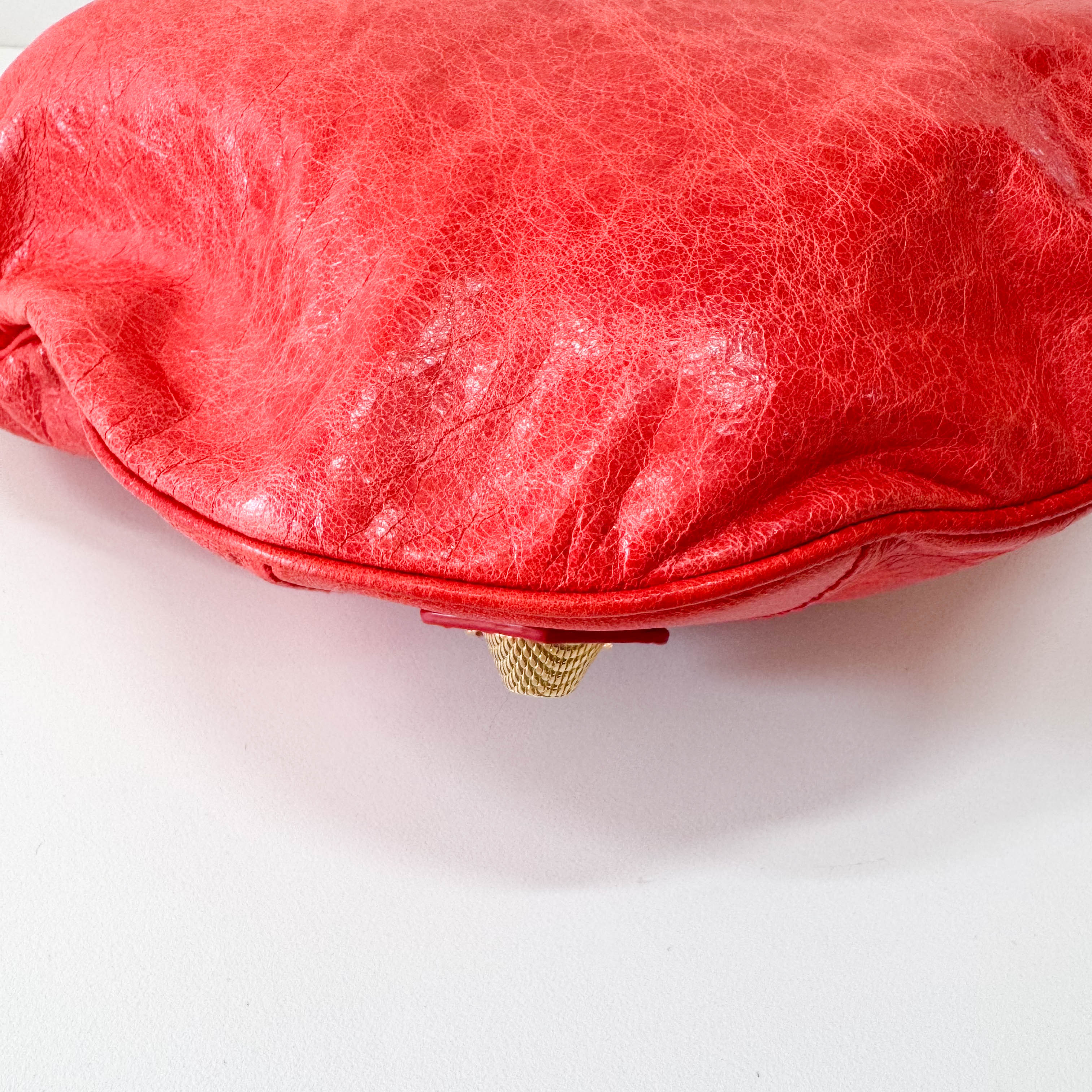 The Day Red Leather Hobo Shoulder Bag