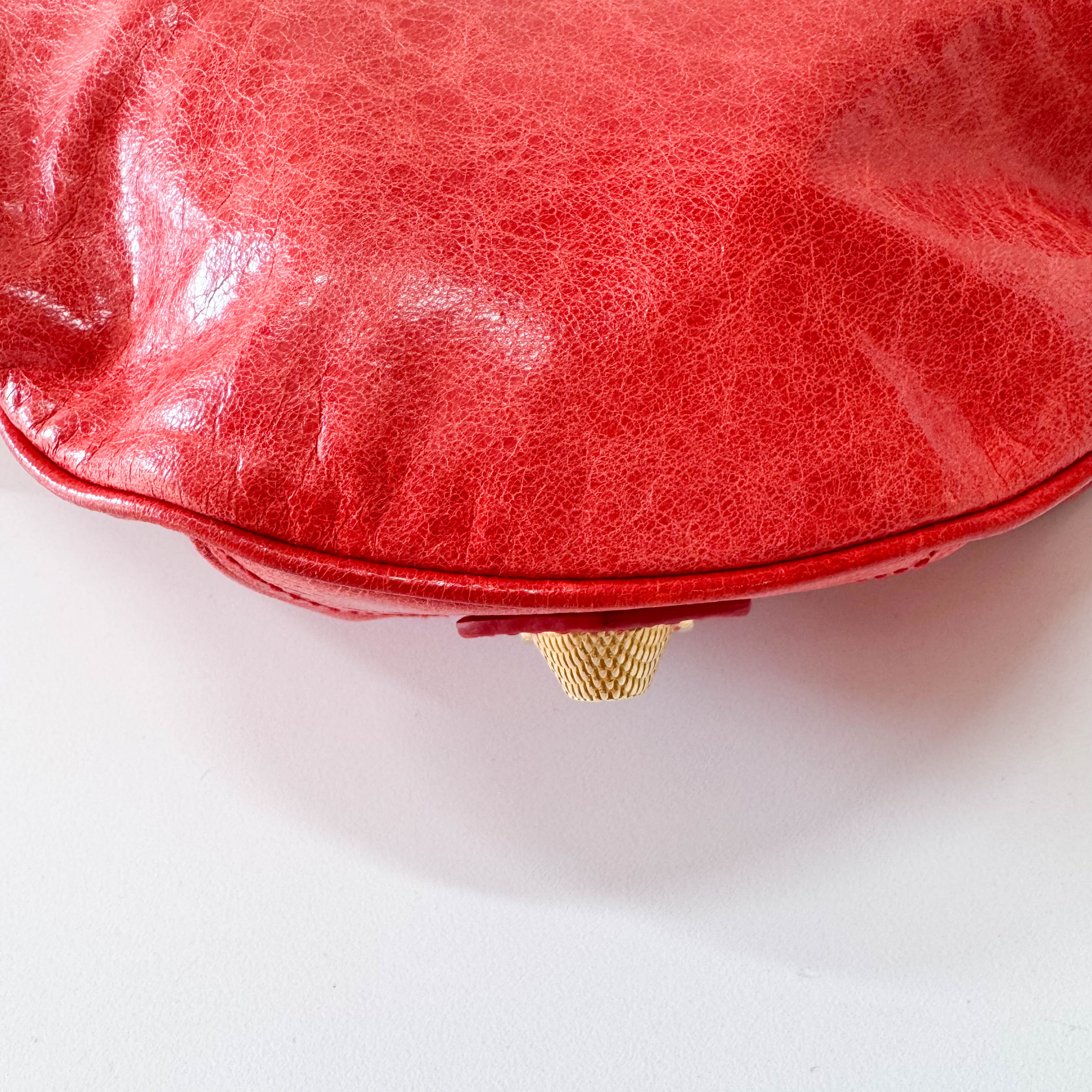The Day Red Leather Hobo Shoulder Bag