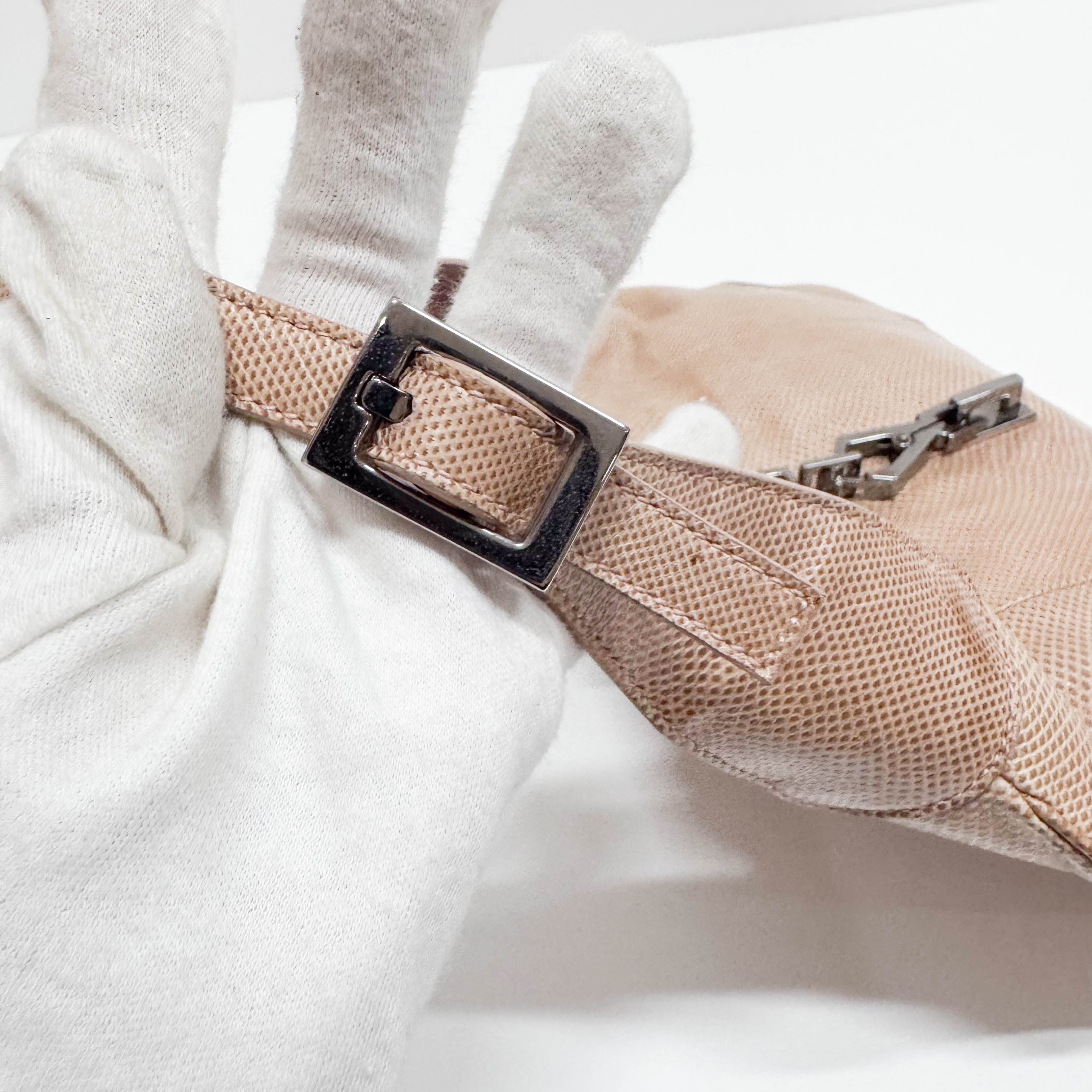 Jackie Brown Python Leather Embossed Shoulder Bag