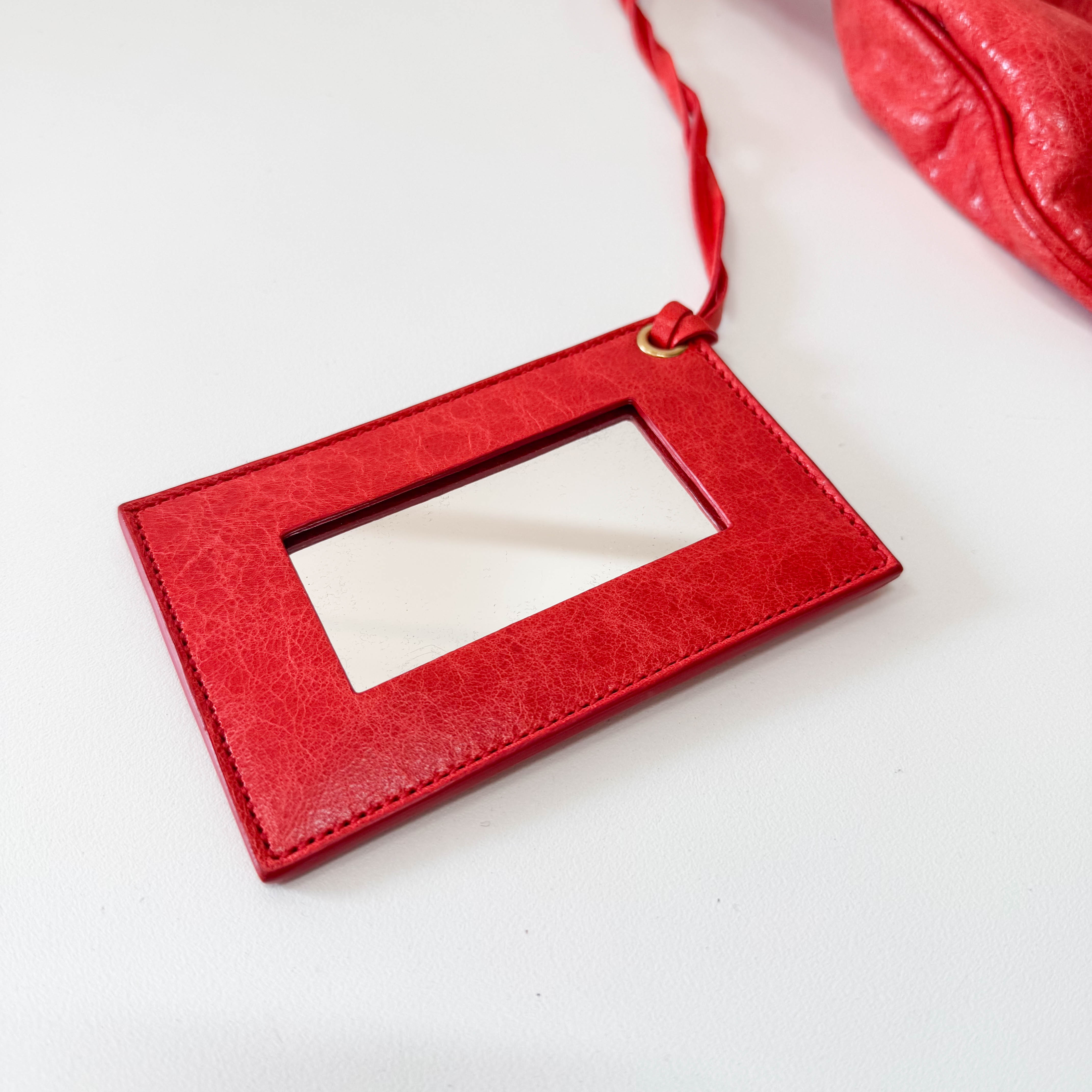 The Day Red Leather Hobo Shoulder Bag