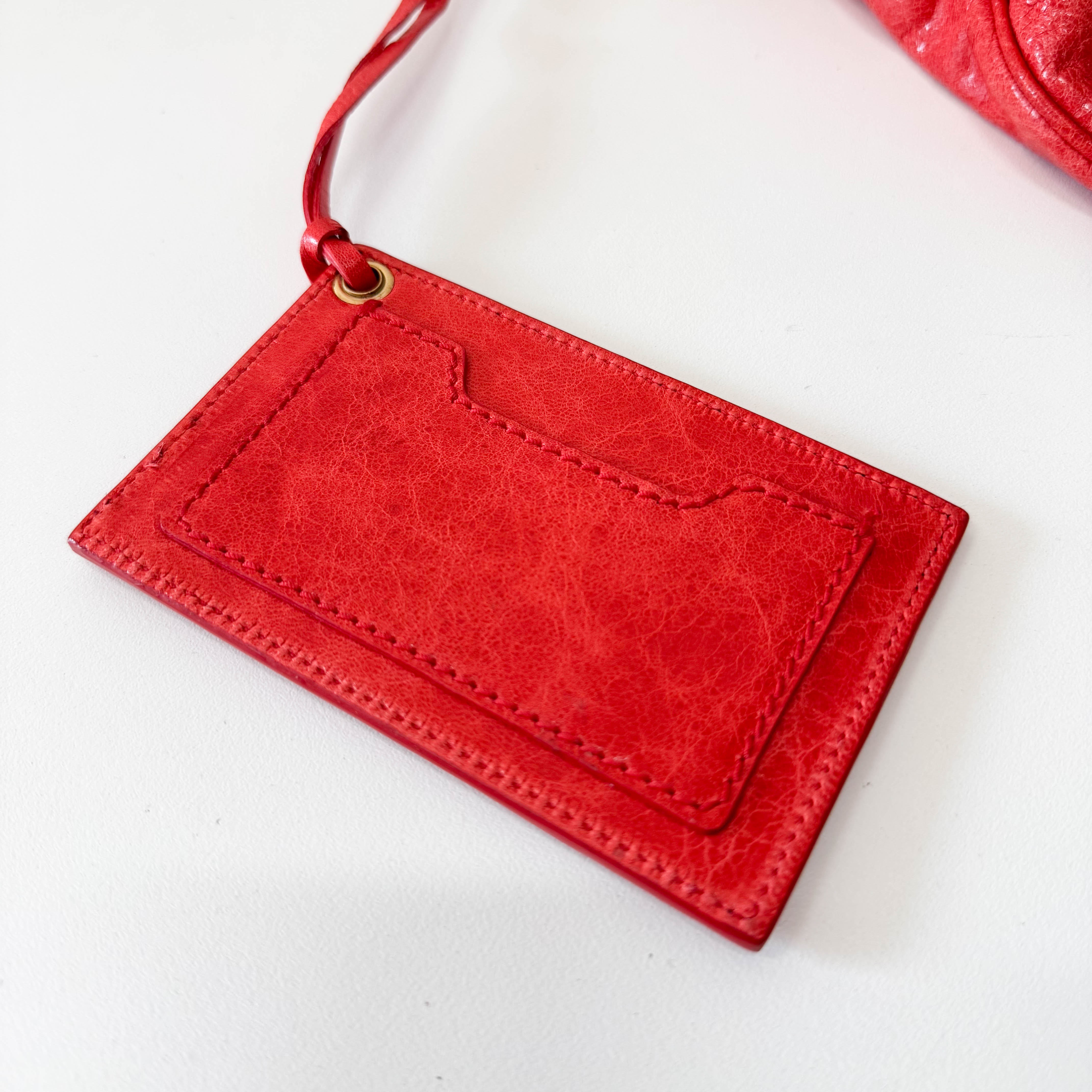 The Day Red Leather Hobo Shoulder Bag
