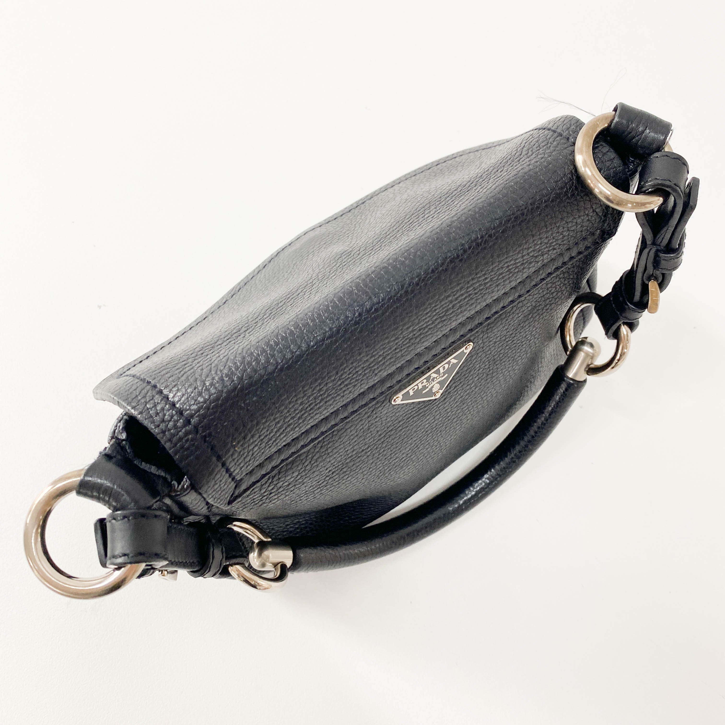 Black Leather Shoulder Bag