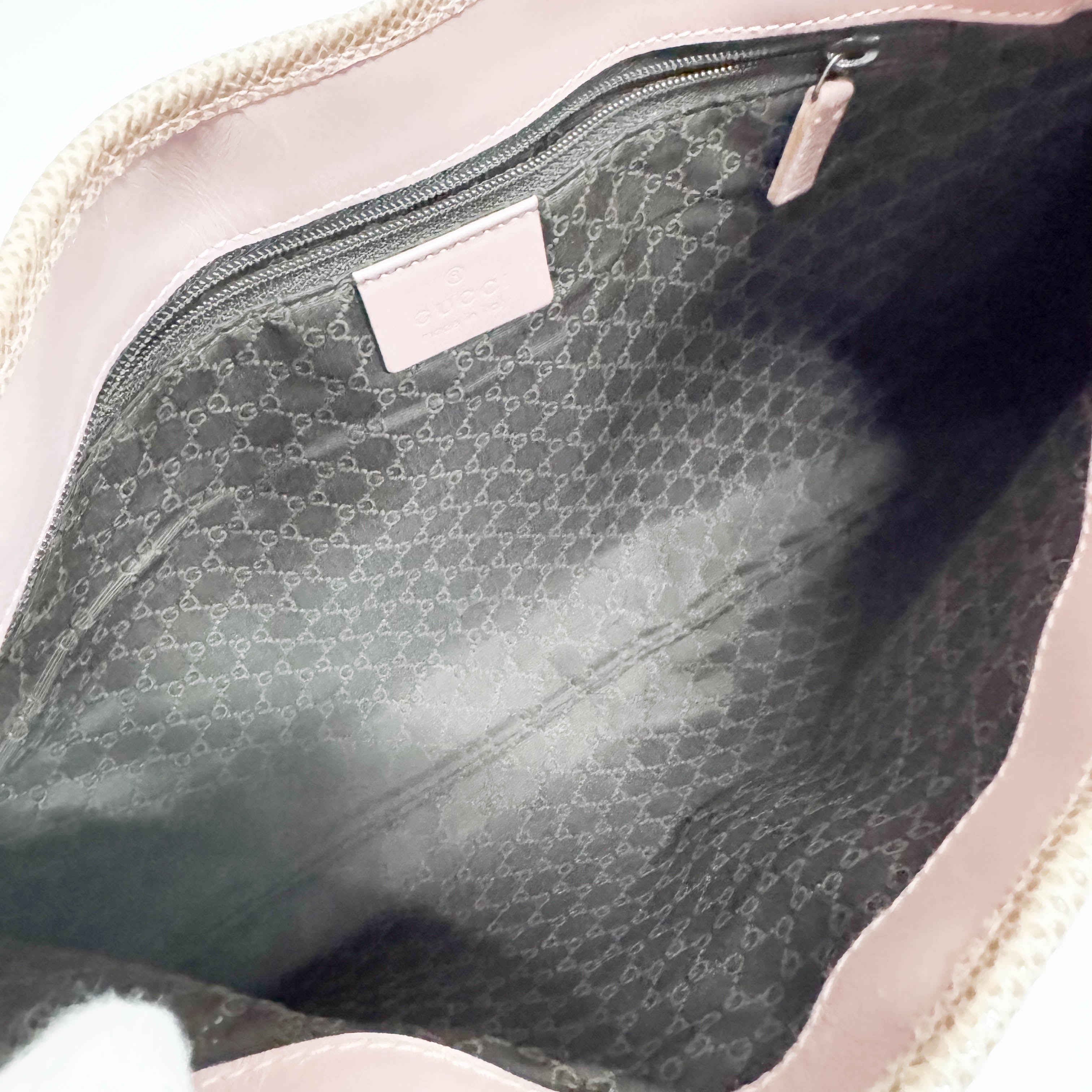 Jackie Brown Python Leather Embossed Shoulder Bag