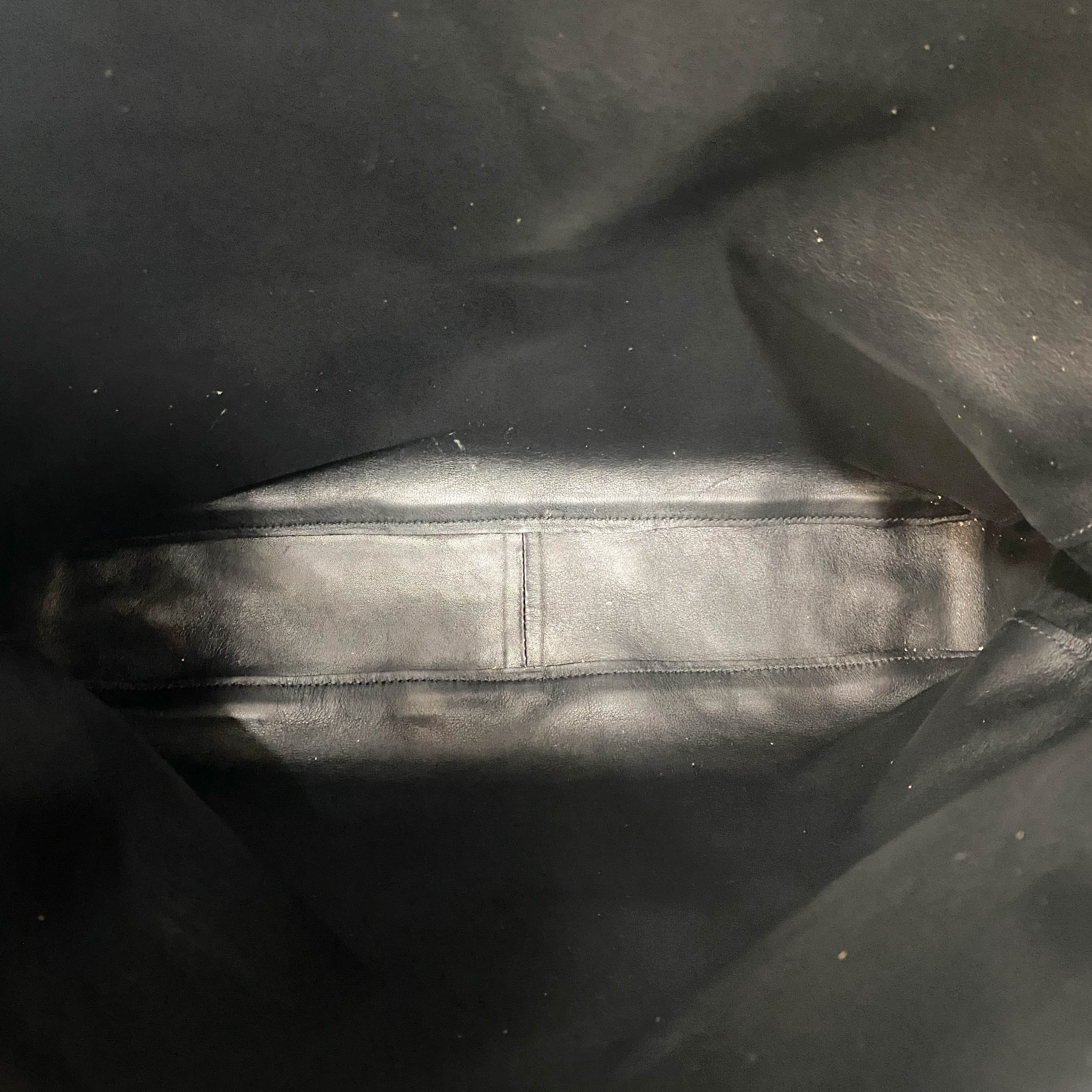 Black Suede Tote Bag