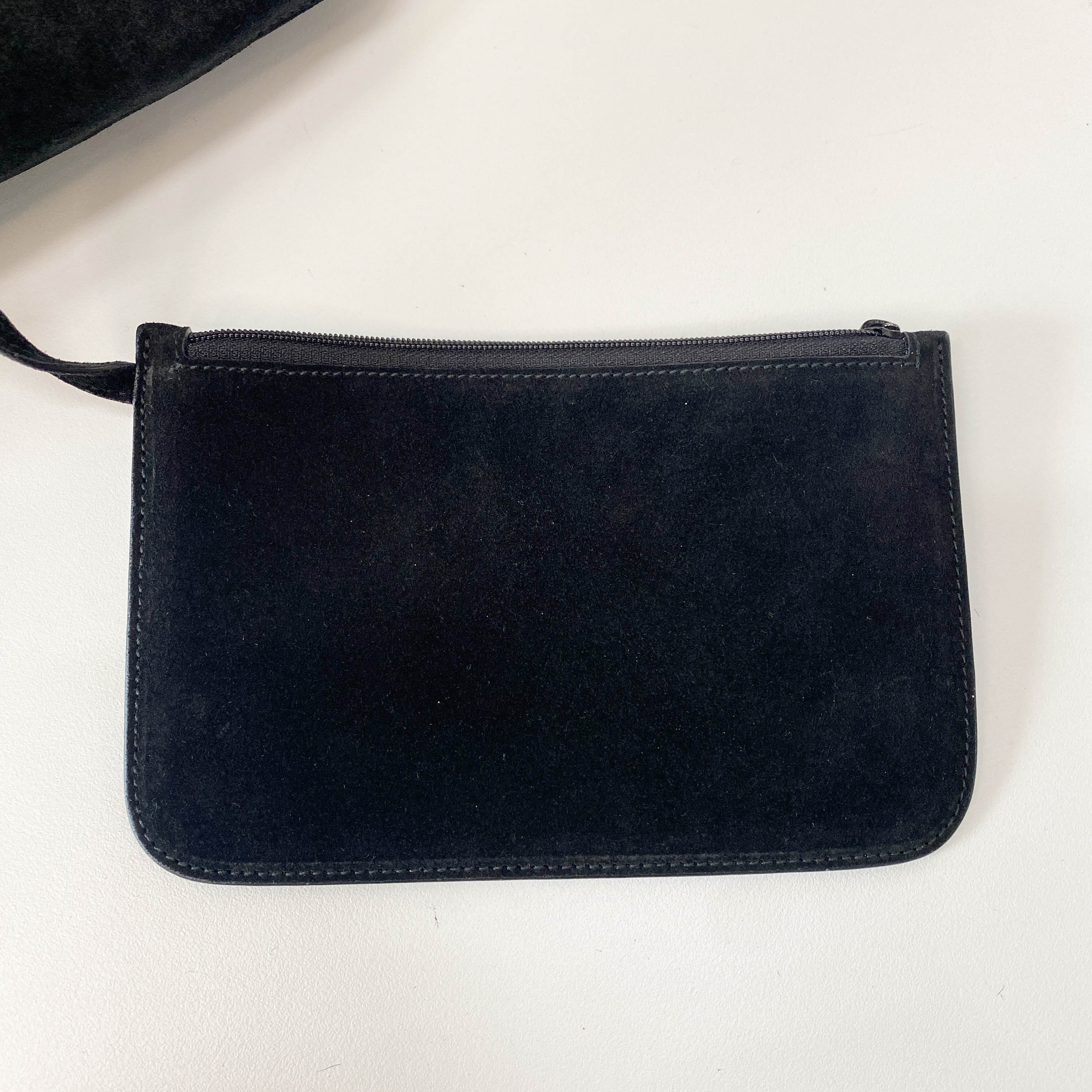 Black Suede Tote Bag