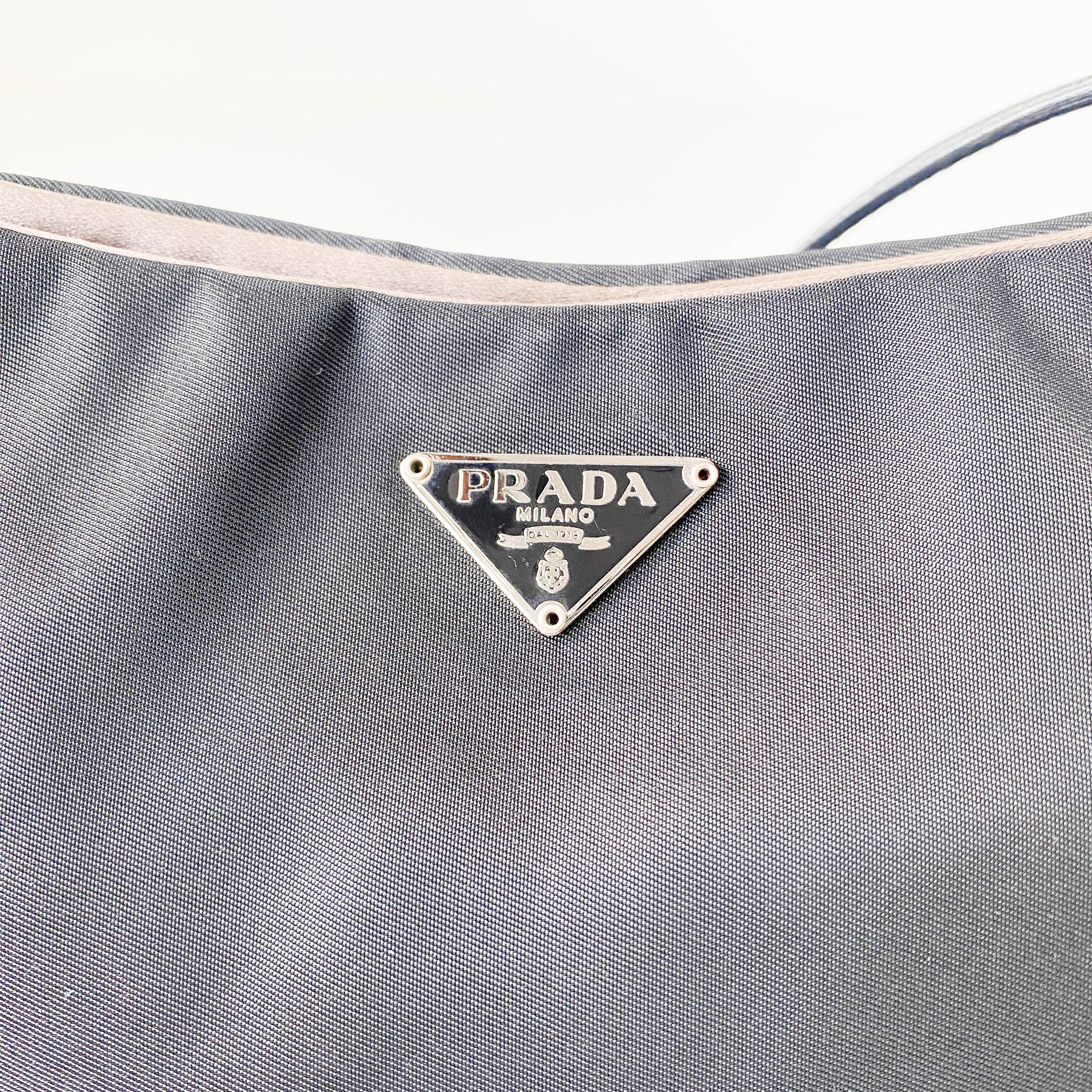 Black Nylon Pouch Shoulder Bag