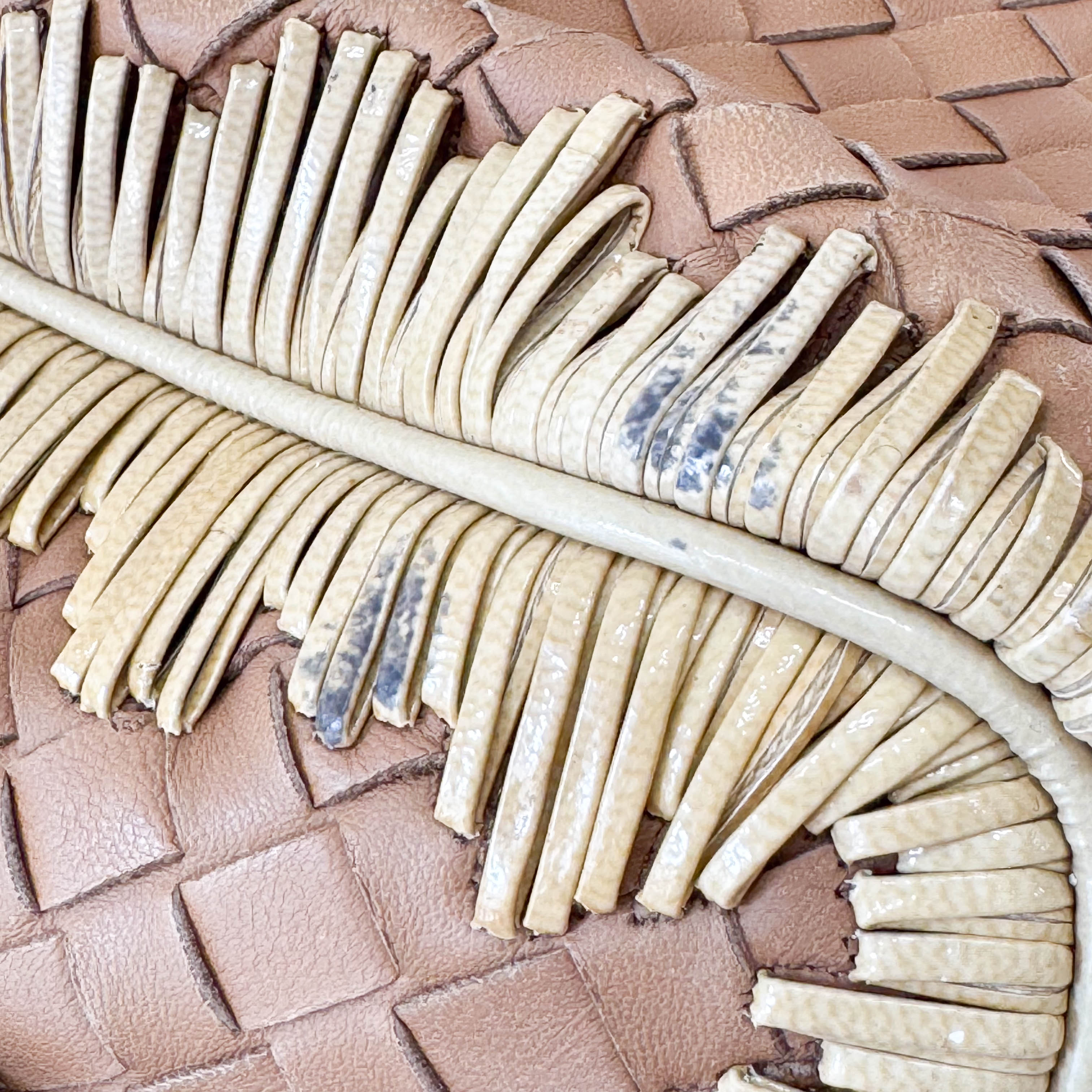 Intrecciato Brown Shoulder Bag