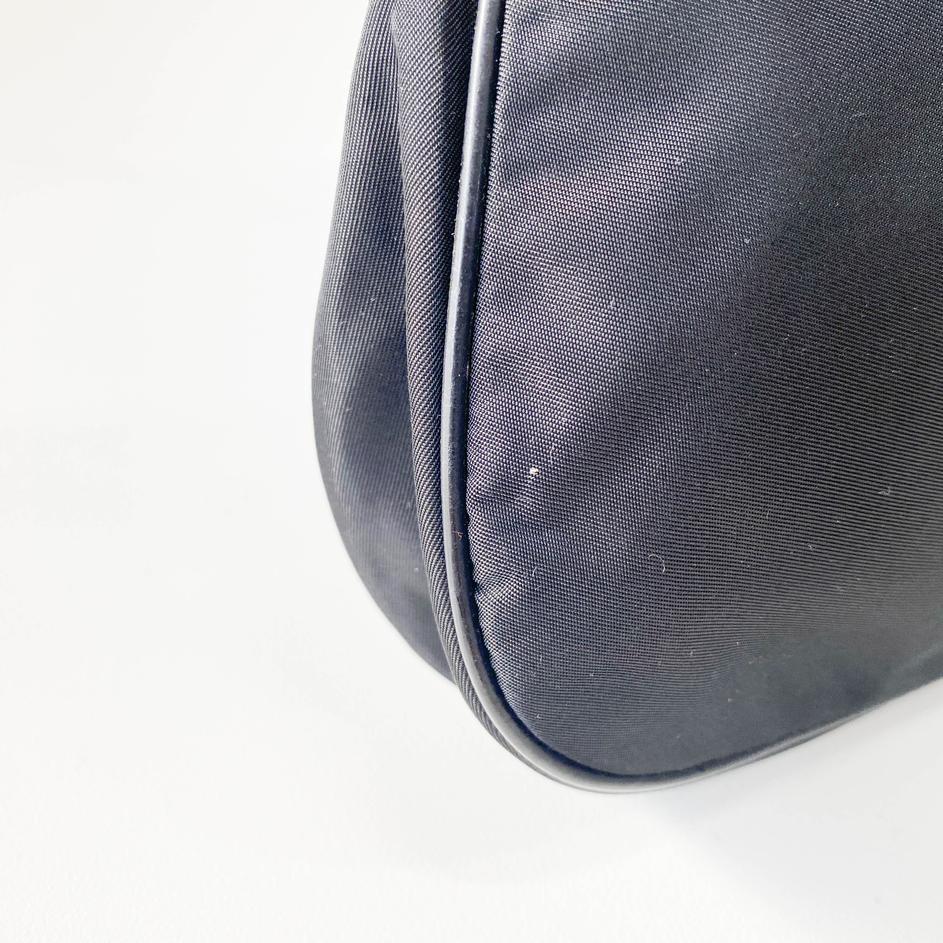 Black Nylon Pouch Shoulder Bag