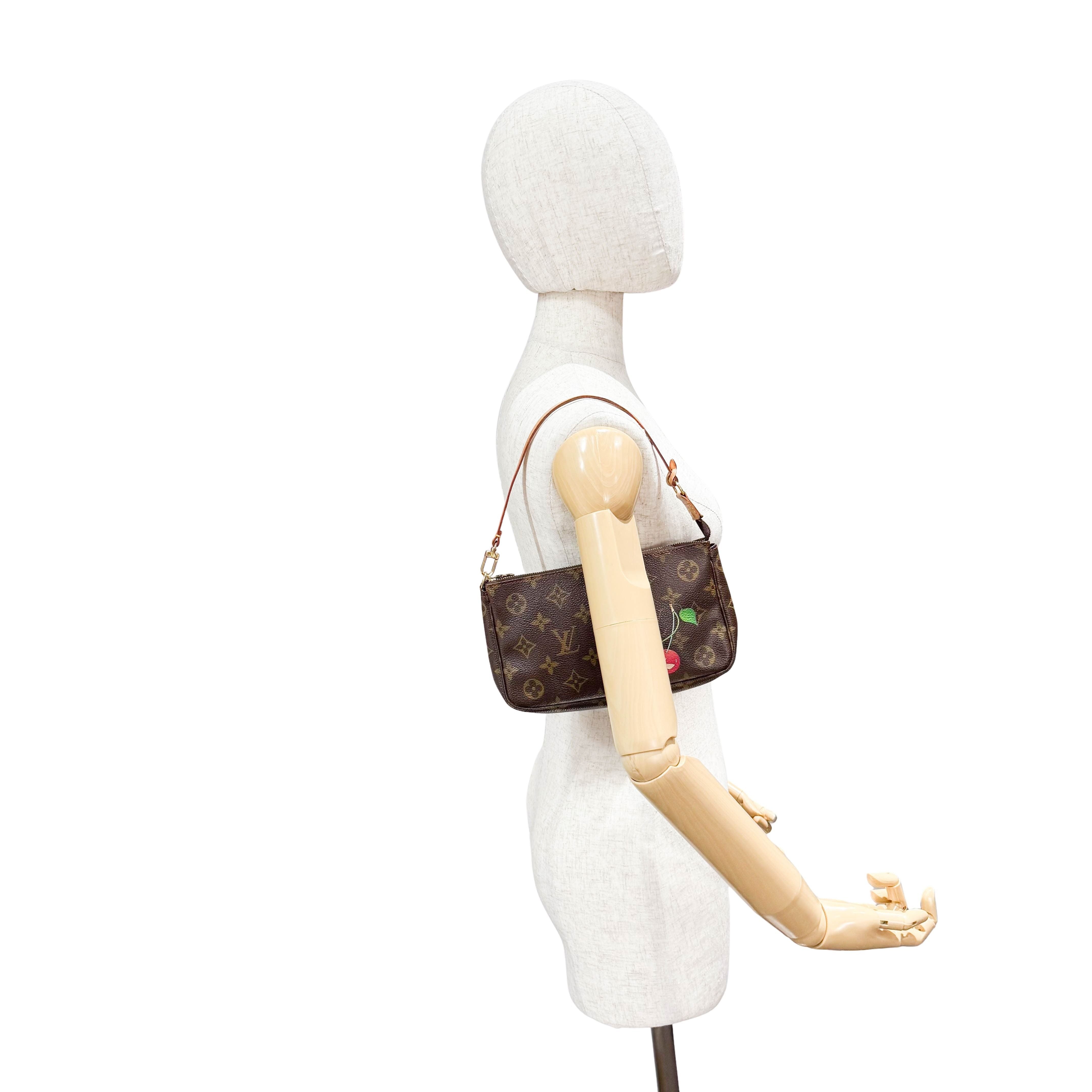 LV x Takashi Murakami Monogram Cherry Pochette Accesoire