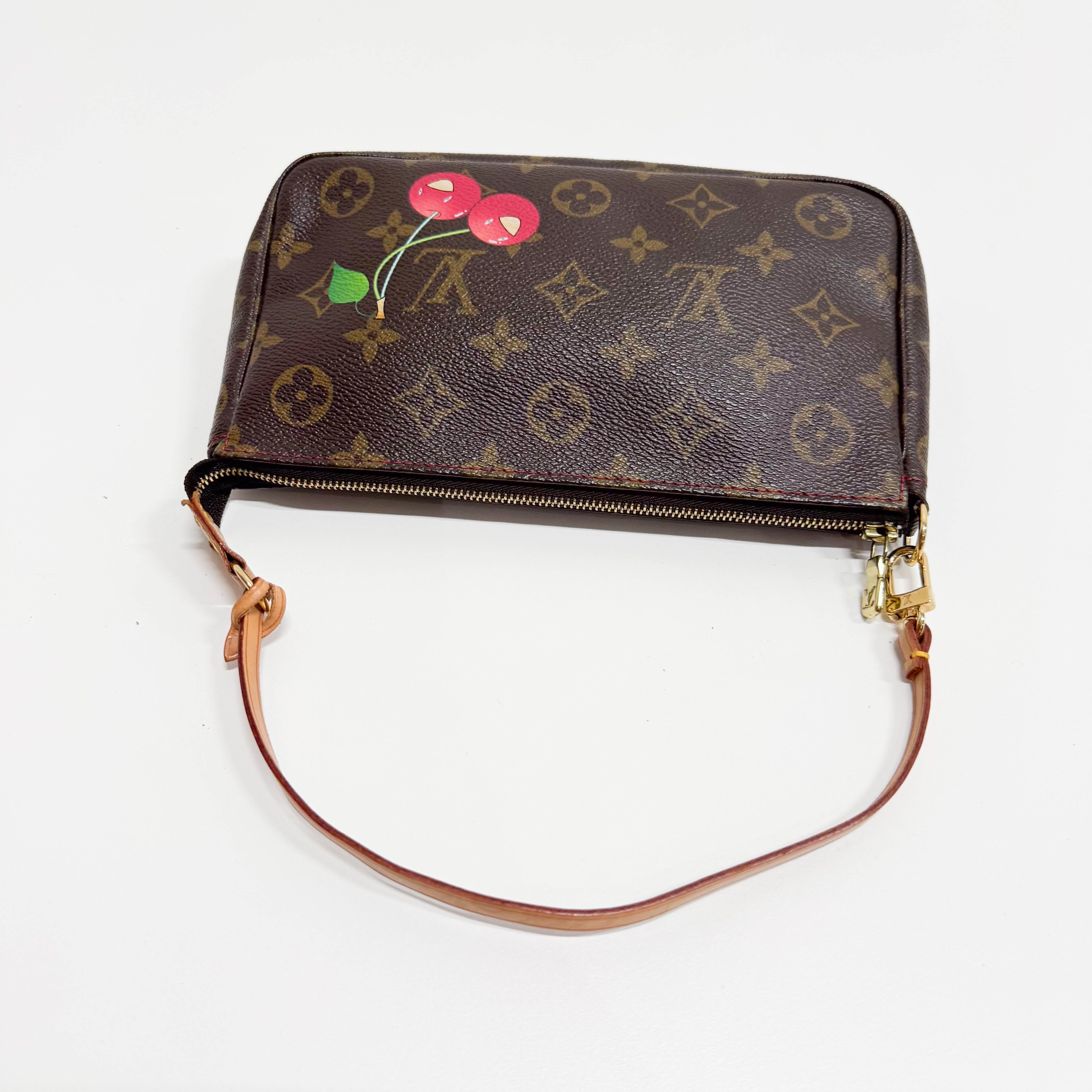 LV x Takashi Murakami Monogram Cherry Pochette Accesoire