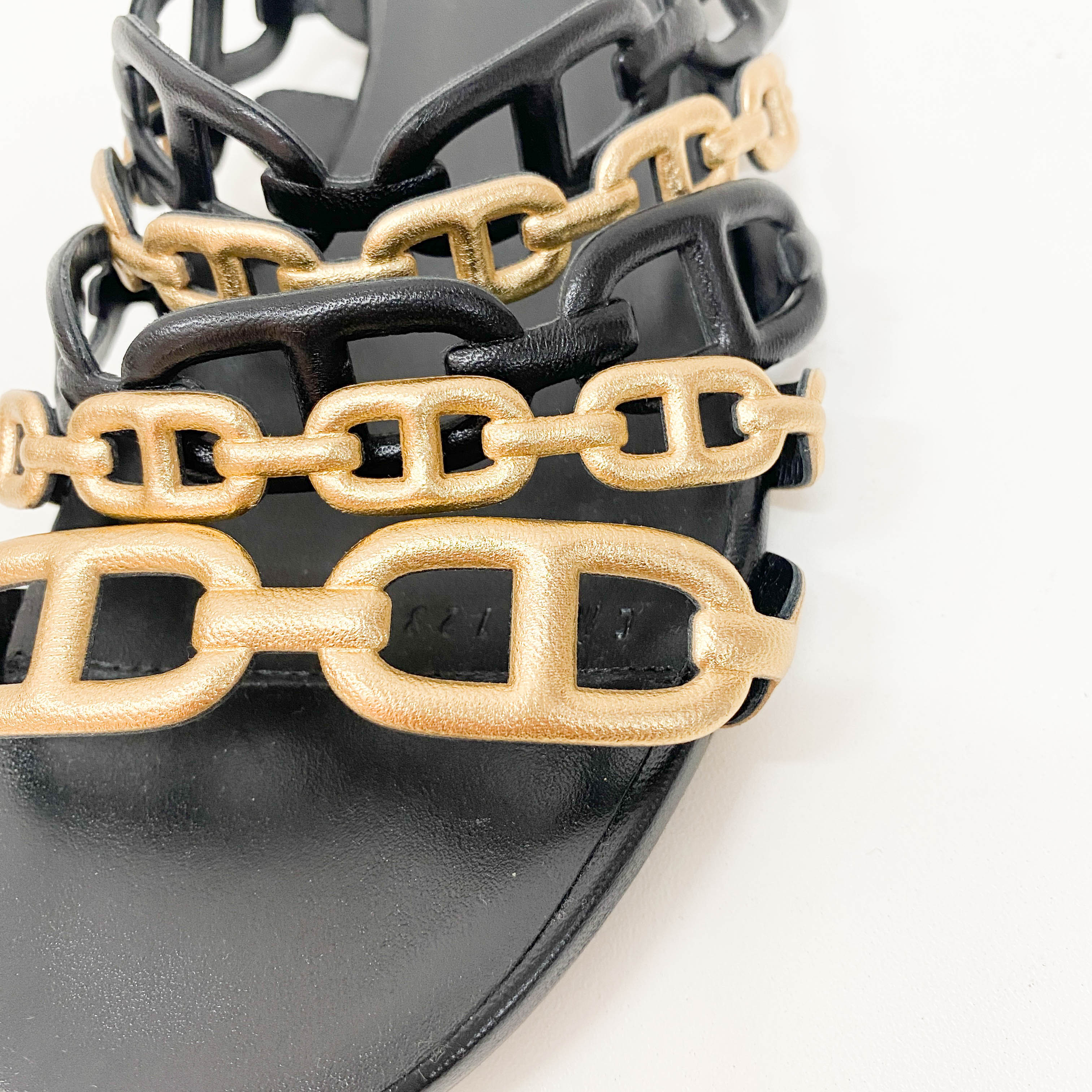 Size 37 Black Leather 