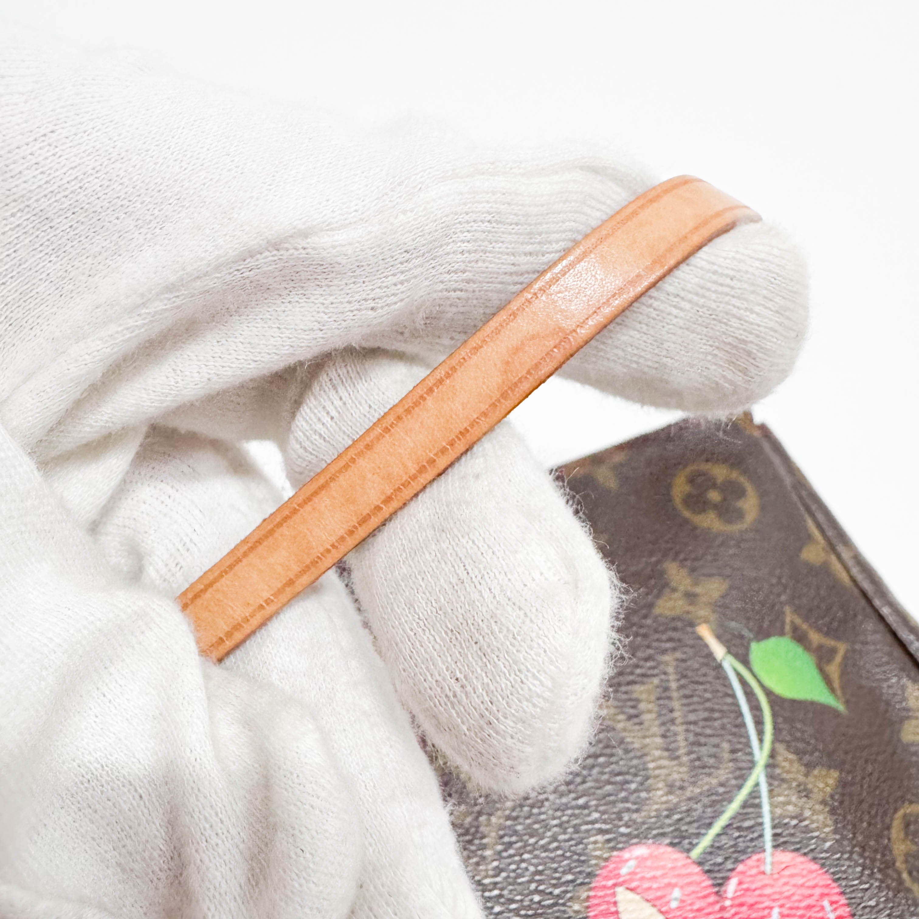 LV x Takashi Murakami Monogram Cherry Pochette Accesoire