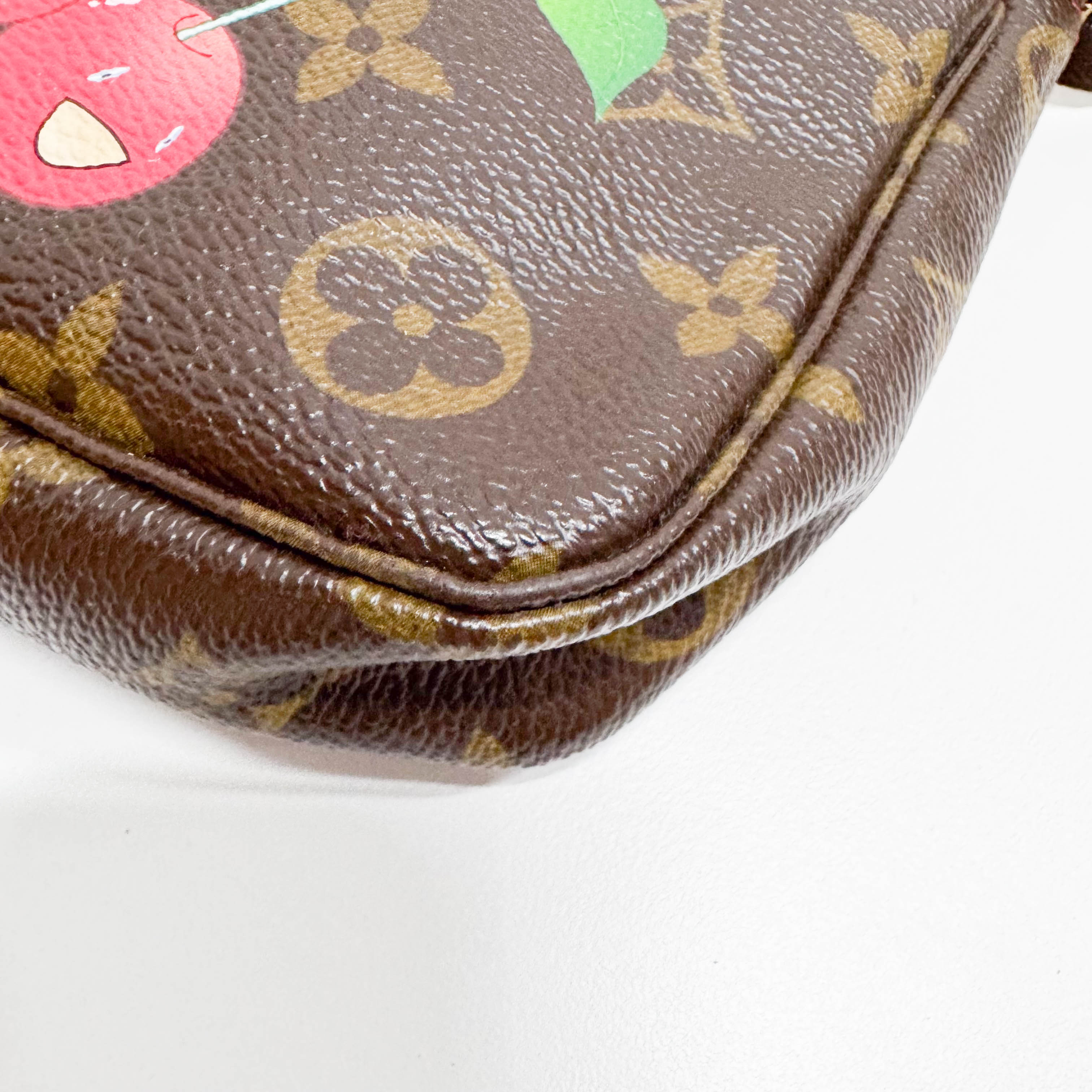 LV x Takashi Murakami Monogram Cherry Pochette Accesoire