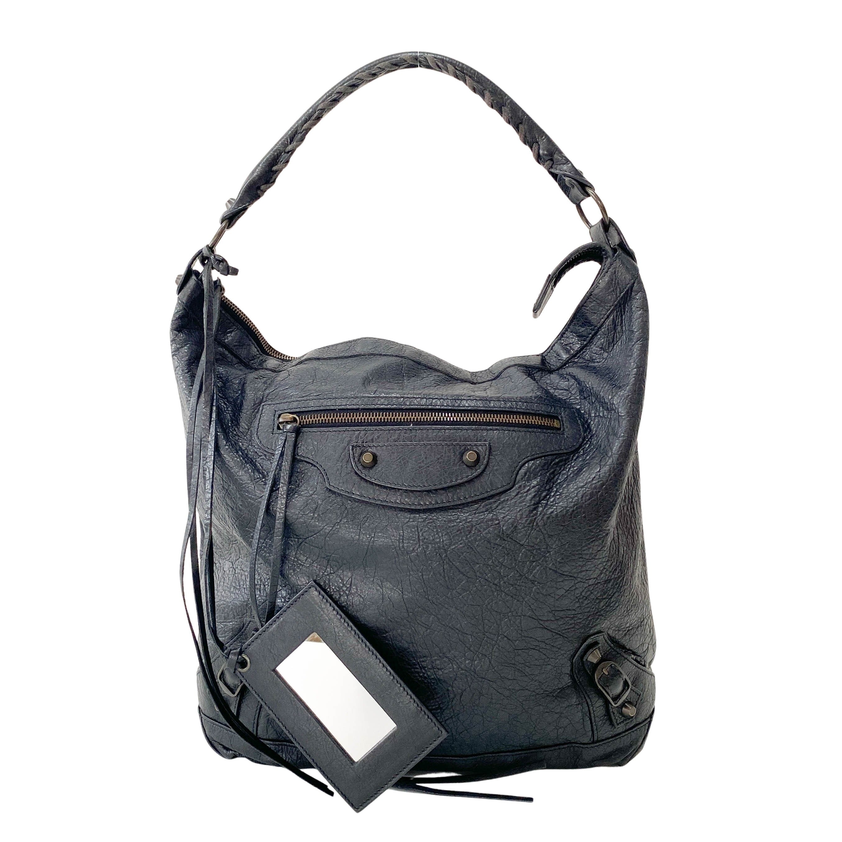 The Day Black Leather Bag