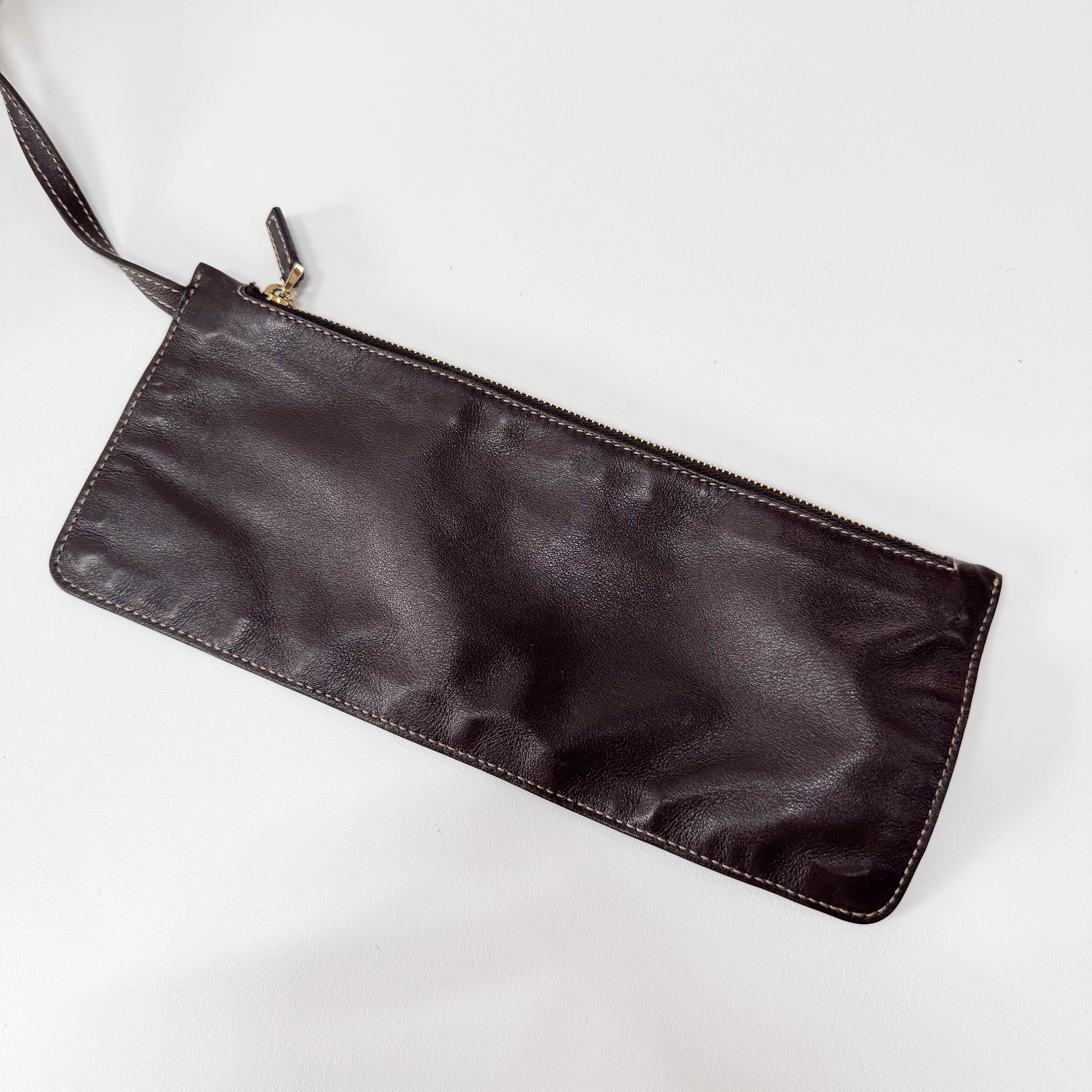 Bamboo Top Handle Sheep Fur Shoulder Bag