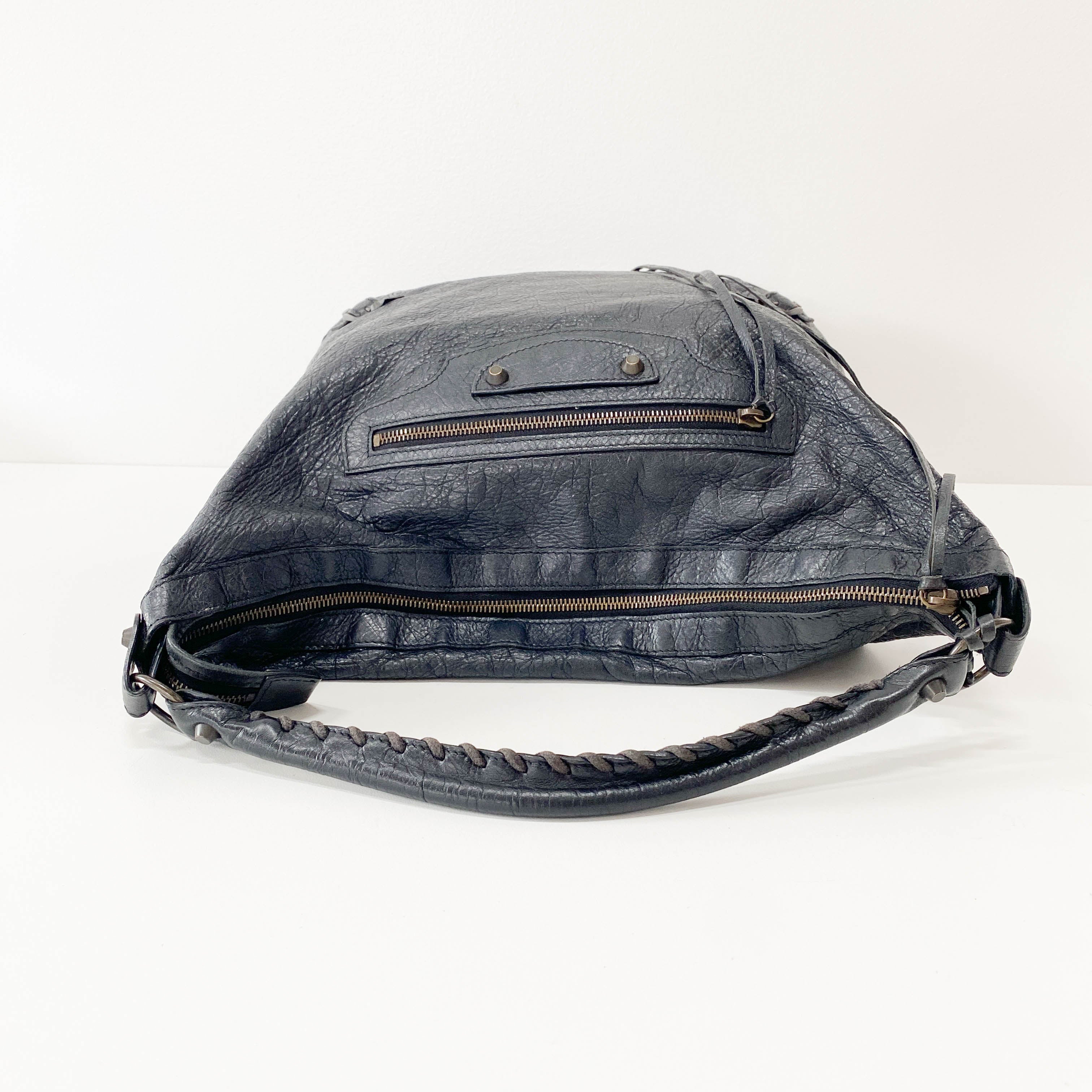 The Day Black Leather Bag