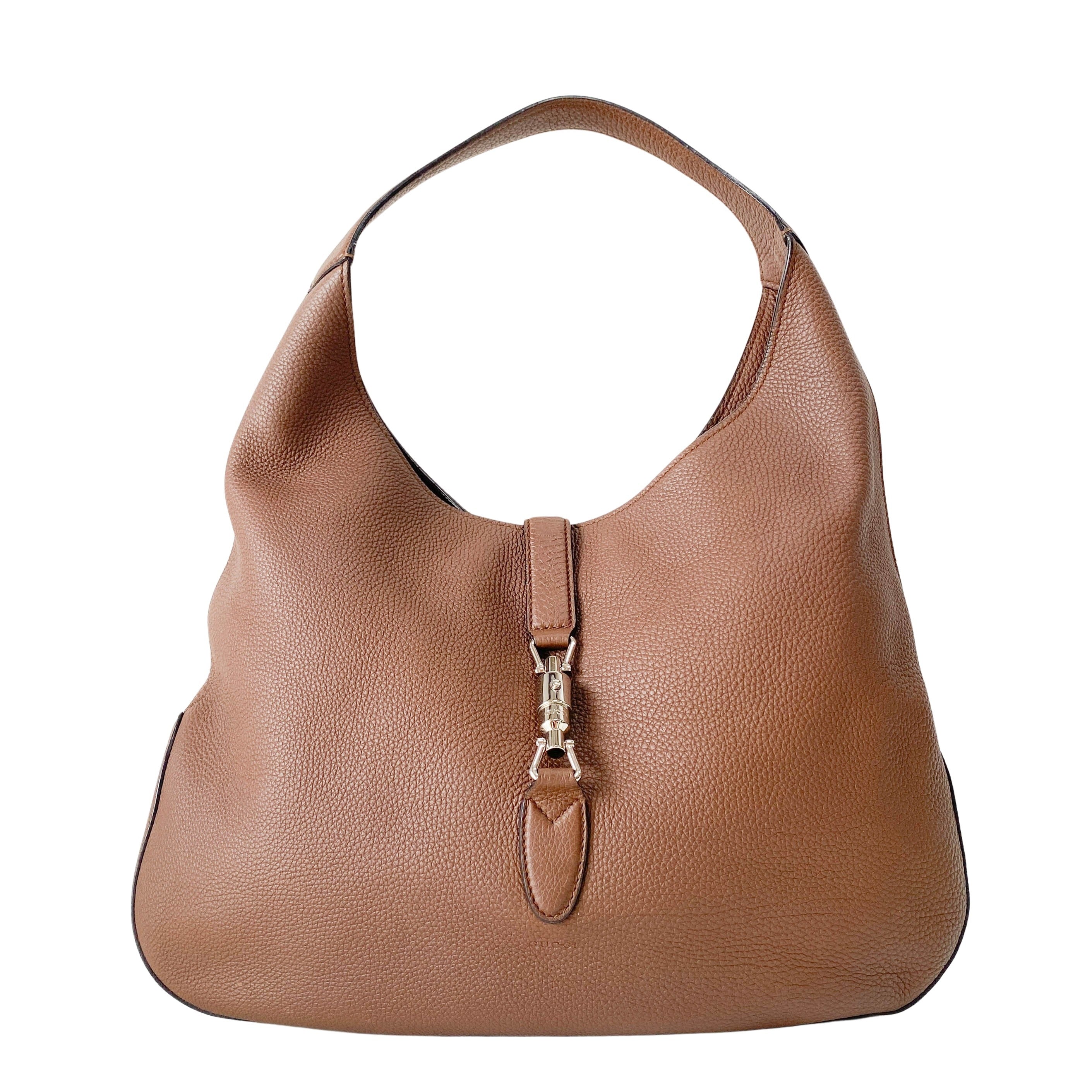 Jackie Brown Leather Hobo Shoulder Bag
