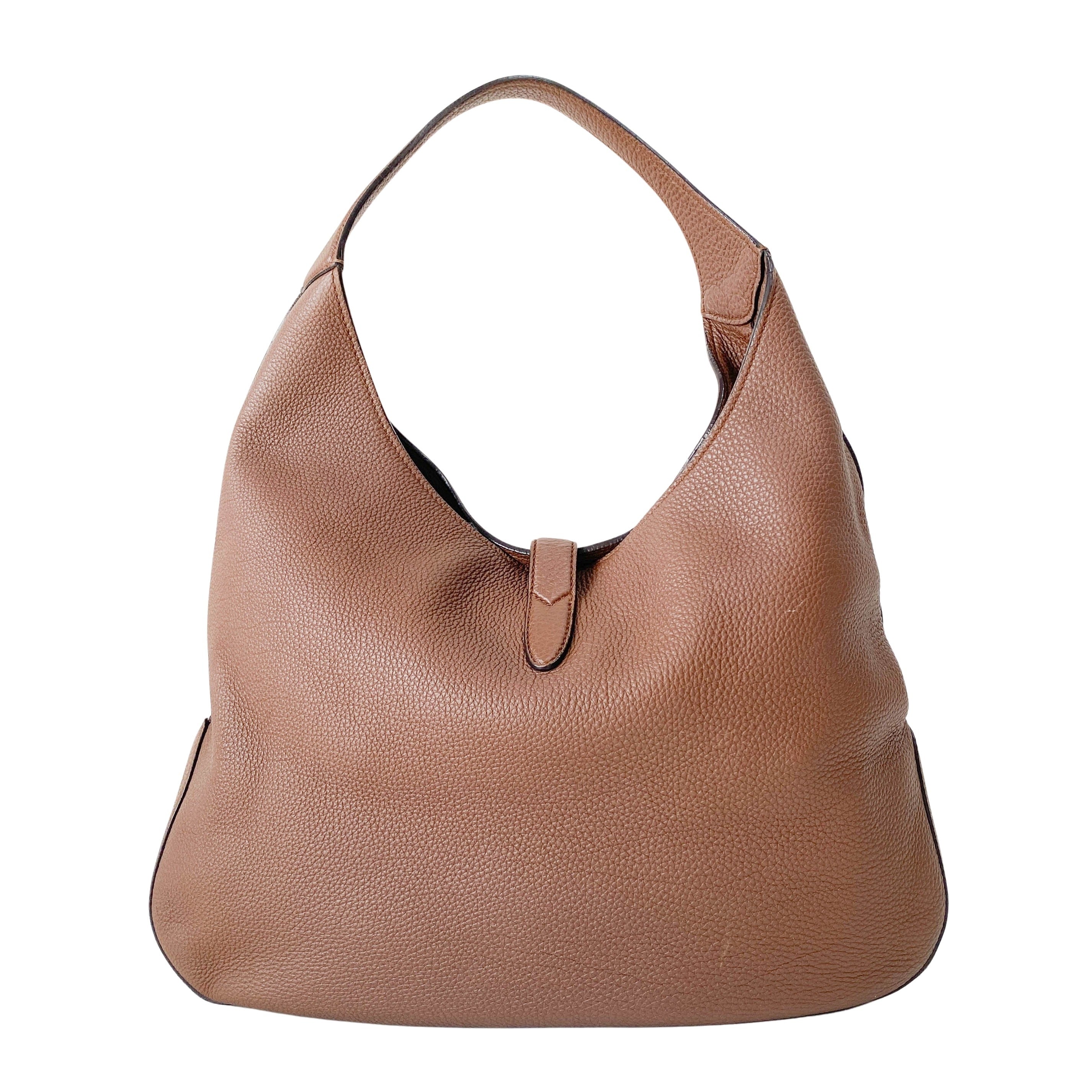 Jackie Brown Leather Hobo Shoulder Bag