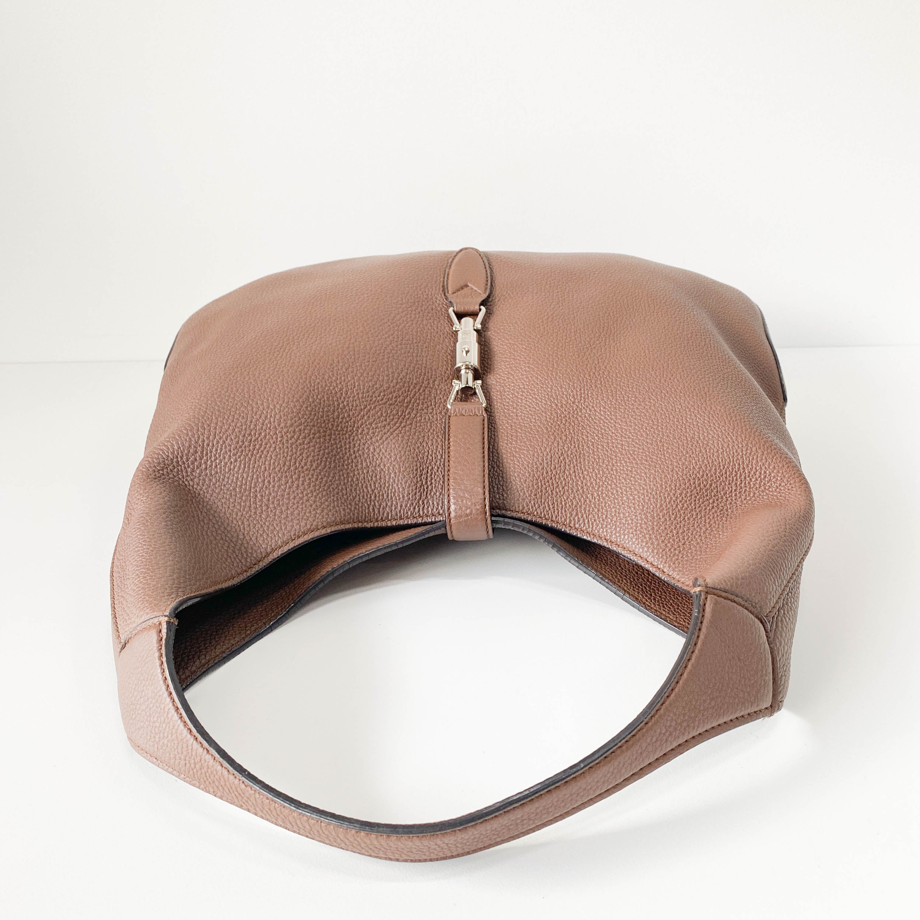 Jackie Brown Leather Hobo Shoulder Bag