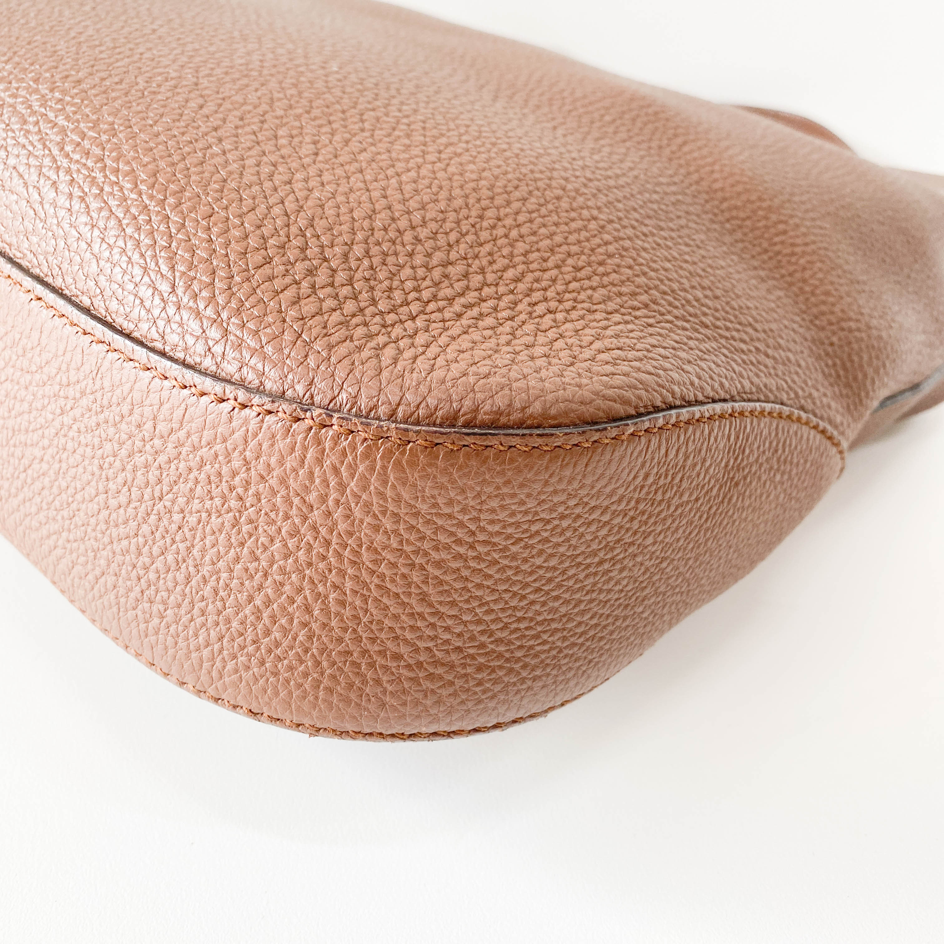 Jackie Brown Leather Hobo Shoulder Bag