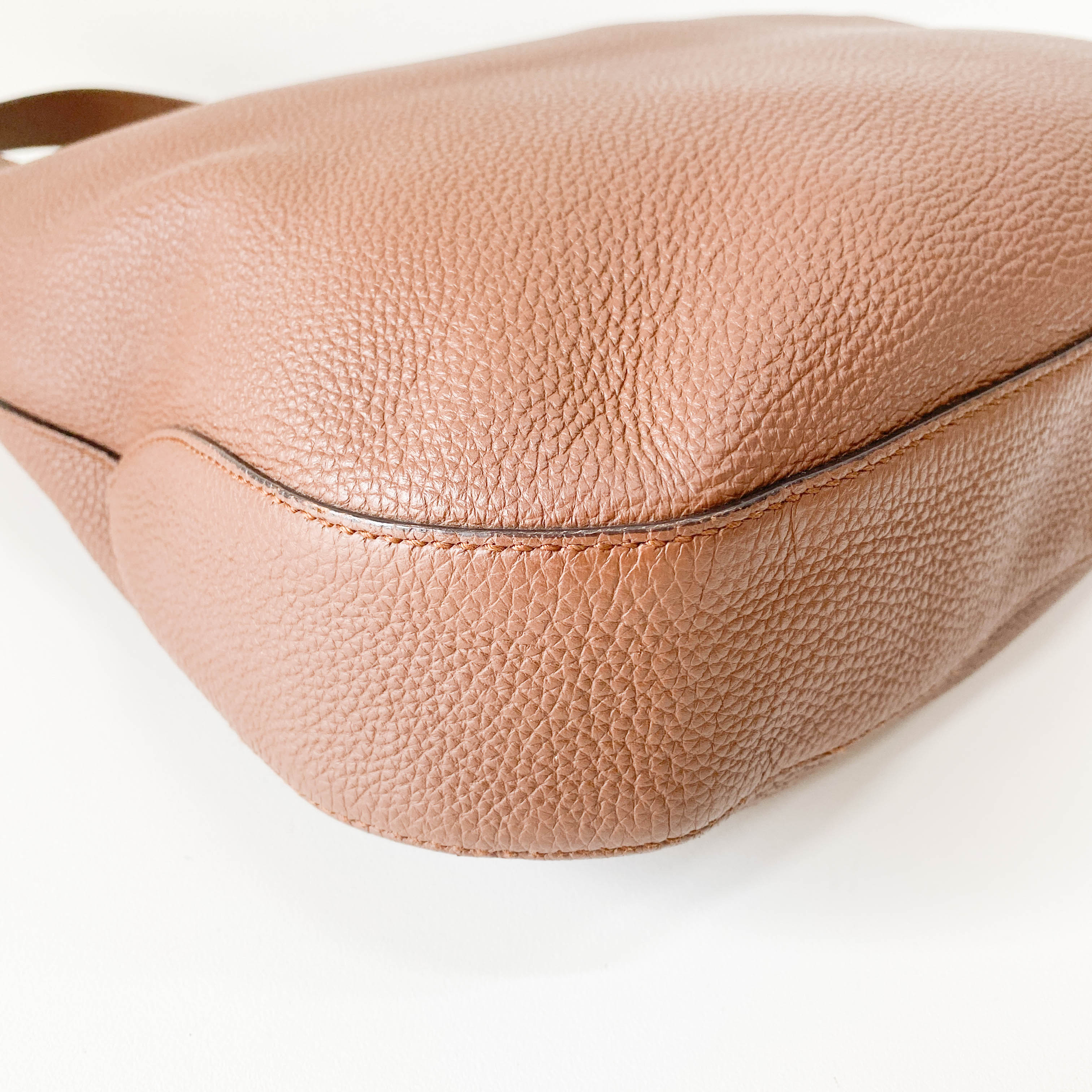 Jackie Brown Leather Hobo Shoulder Bag