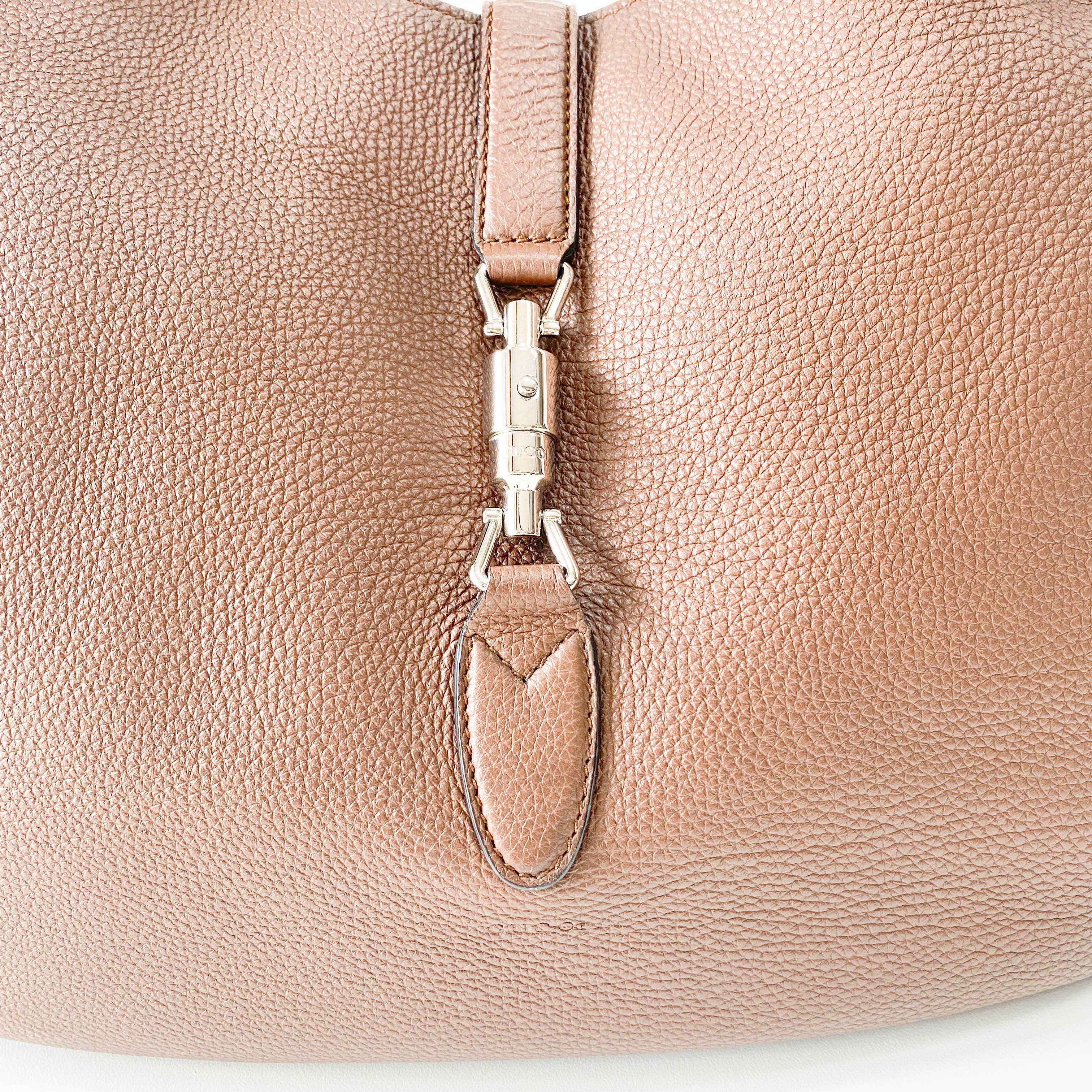Jackie Brown Leather Hobo Shoulder Bag