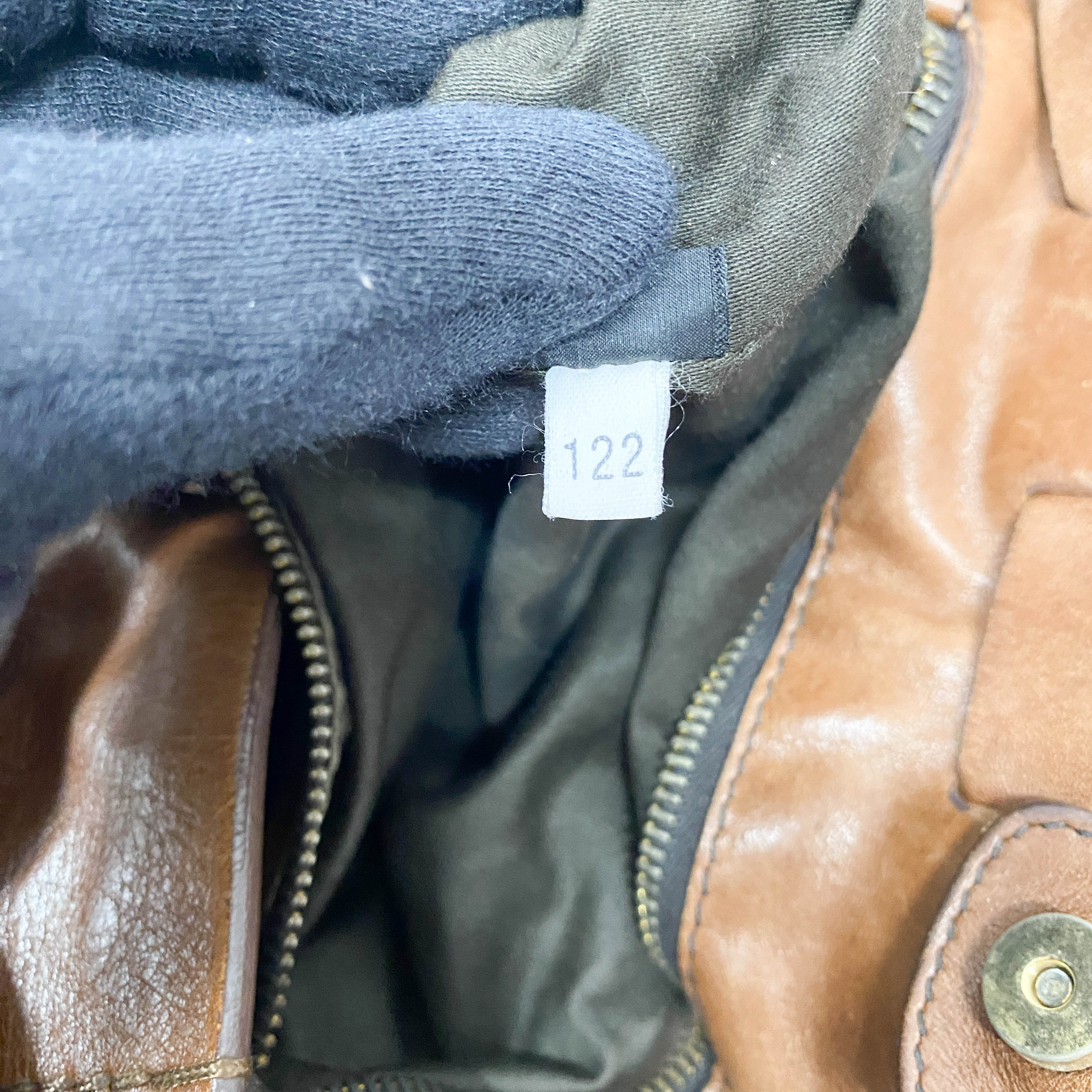 Brown Caramel Leather Shoulder Bag