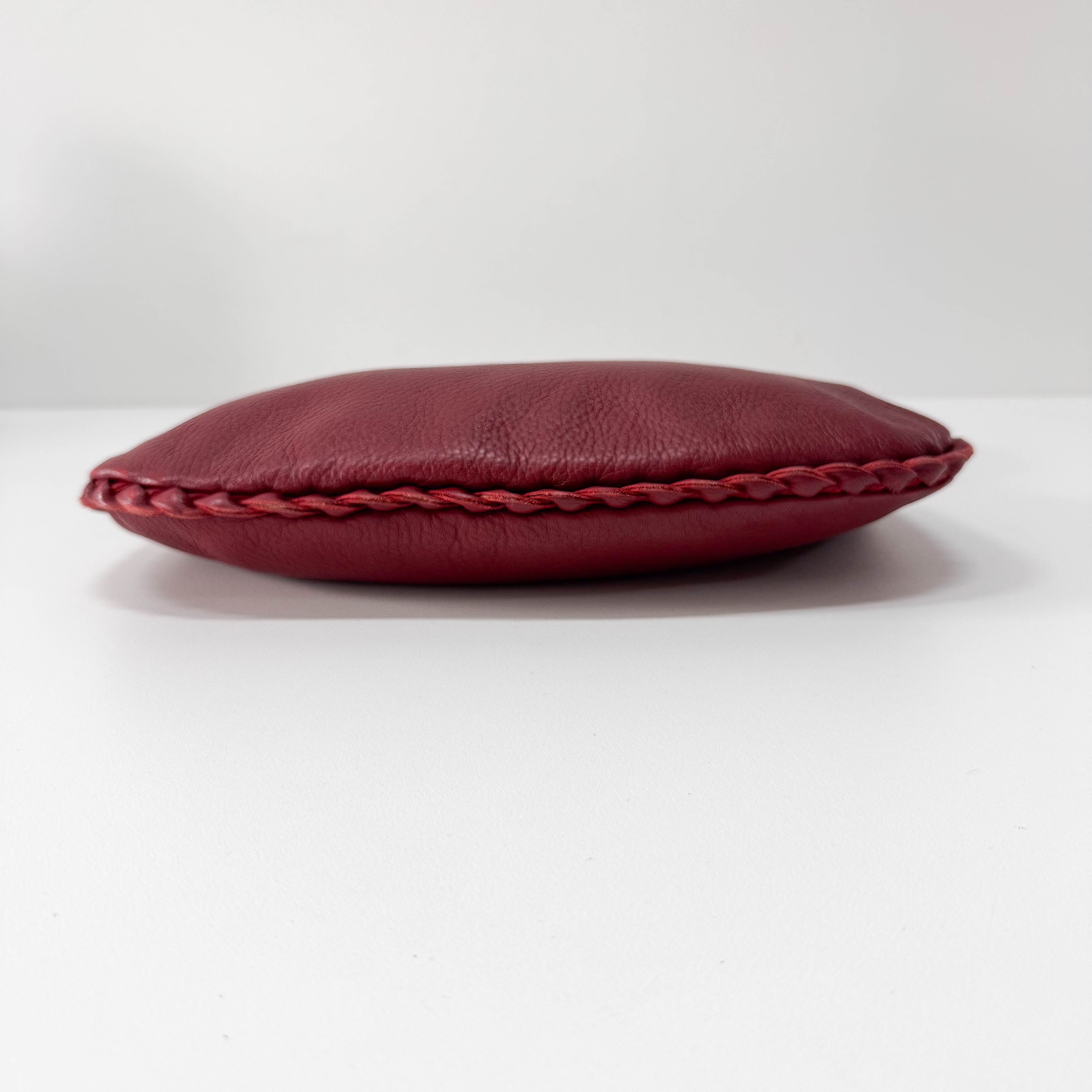 Red Leather Shoulder Bag