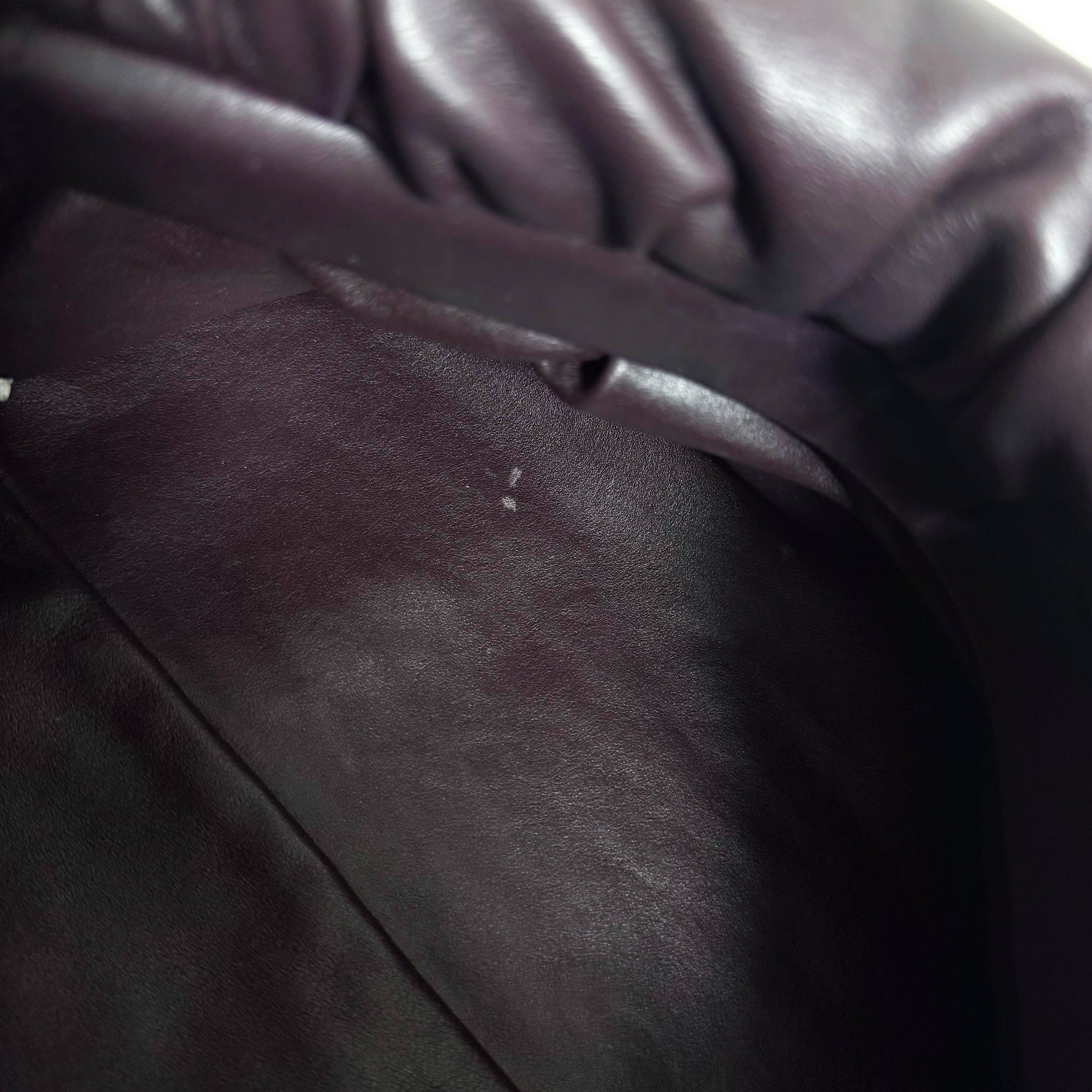 The Chain Pouch Purple Leather Shoulder Bag