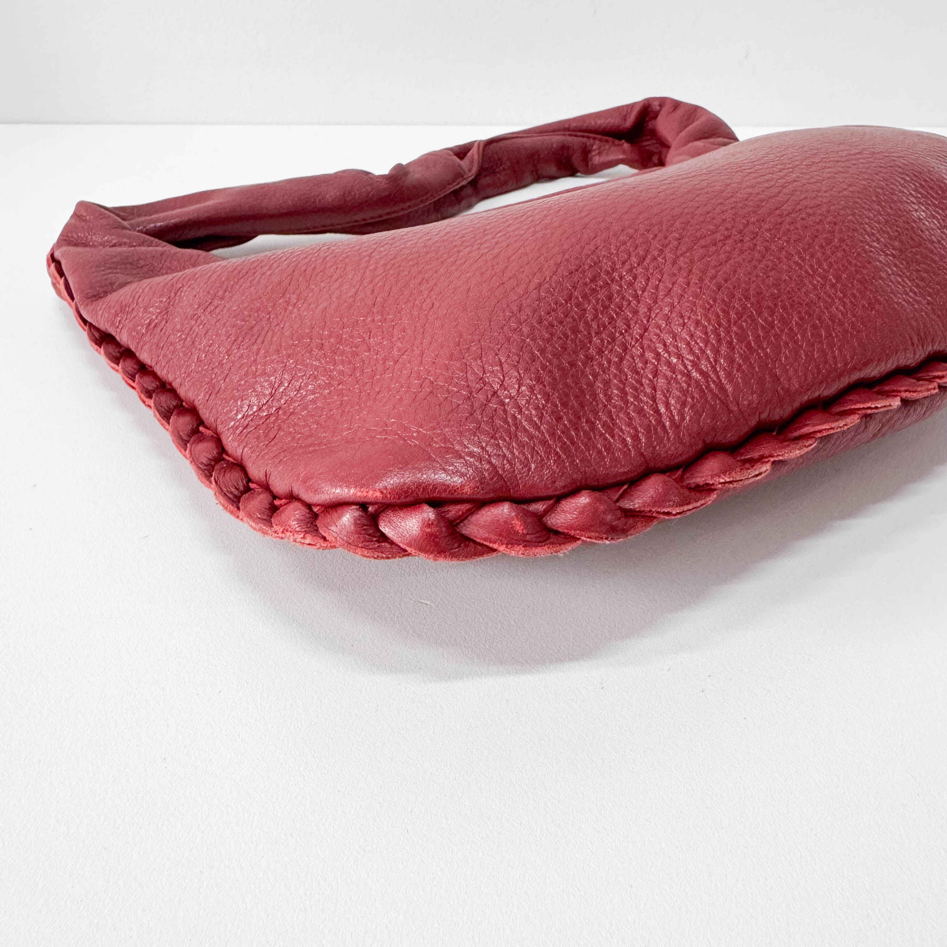 Red Leather Shoulder Bag