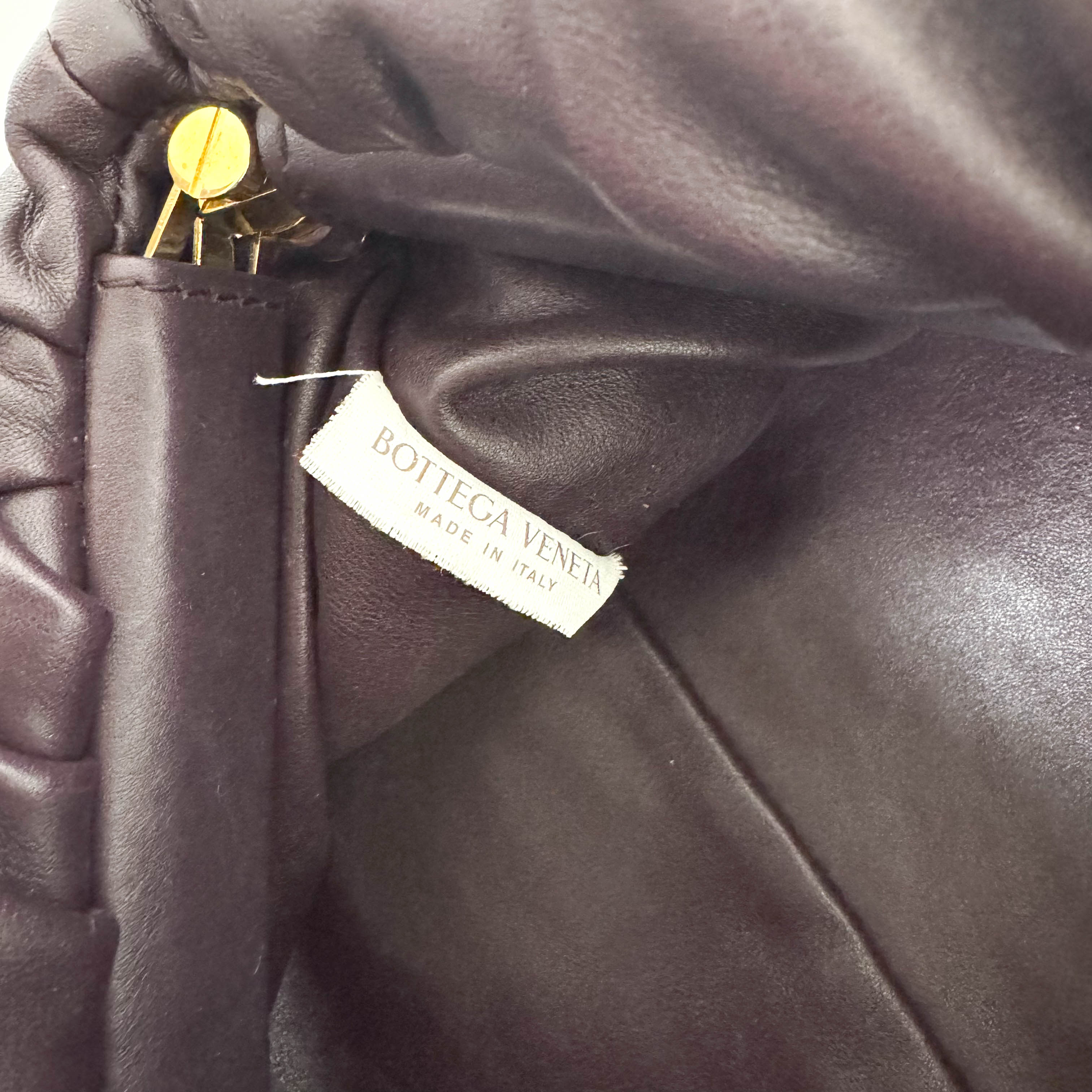 The Chain Pouch Purple Leather Shoulder Bag